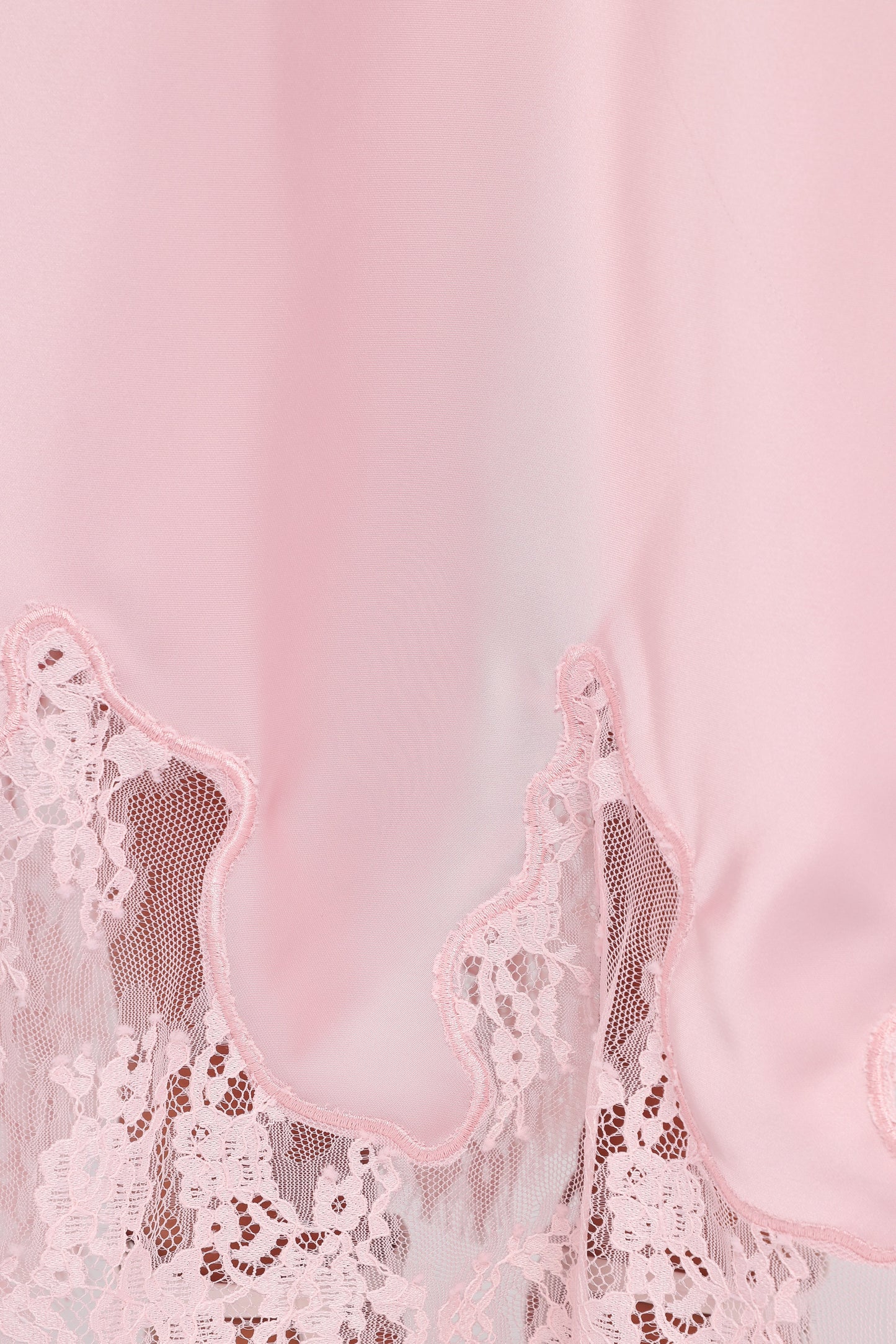 Alira Lace Trim Midi Skirt - Pale Pink