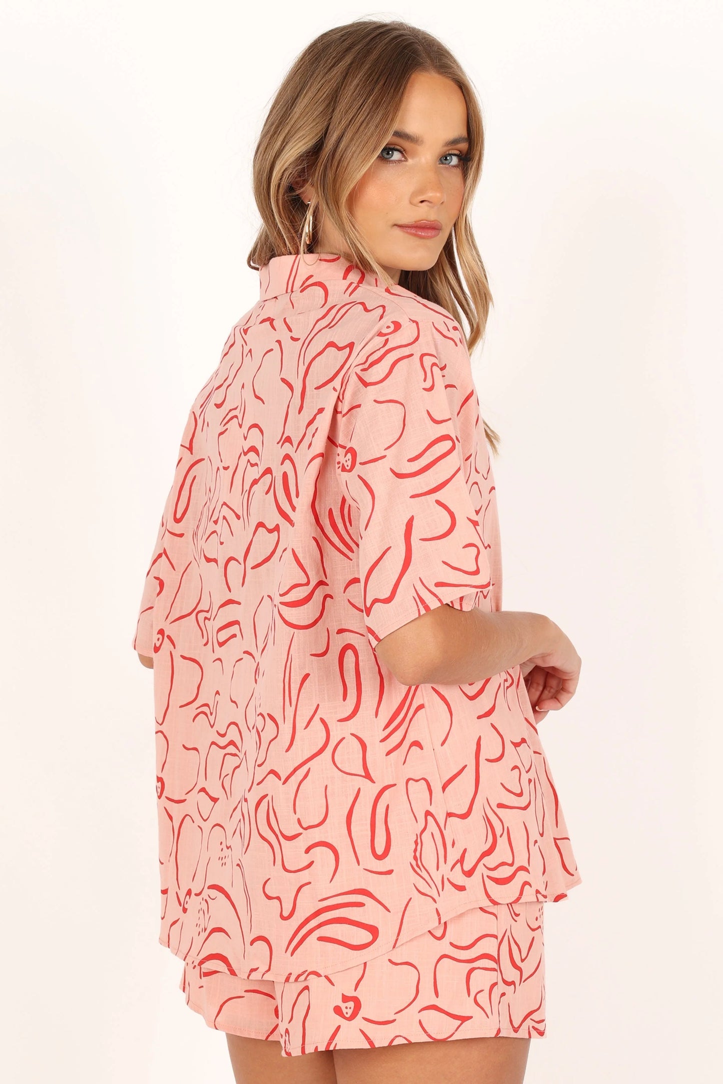 Flower Power Short Set - Pink