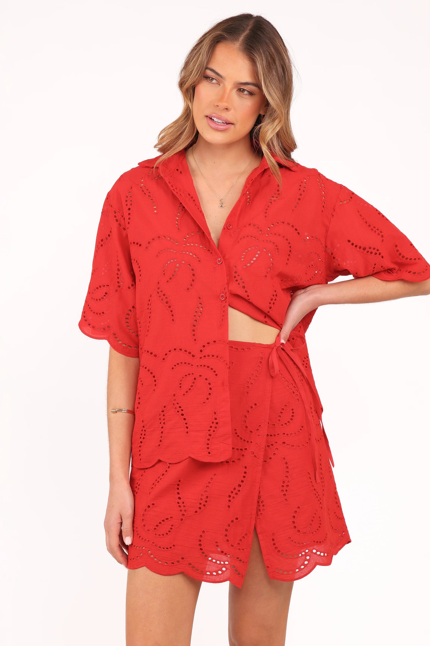Gallie Skirt Set - Red