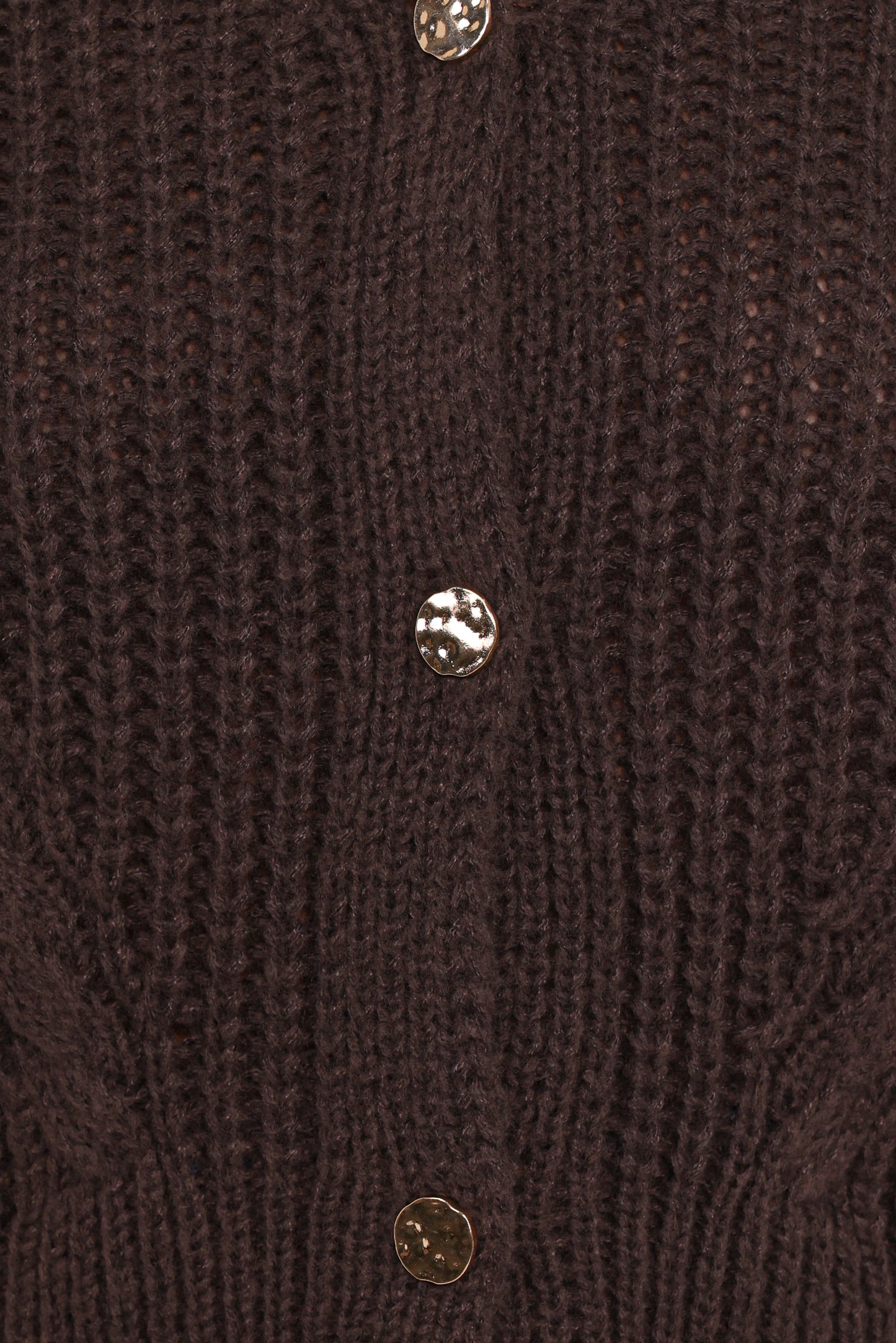 Henderson Thick Knit Cardigan - Brown