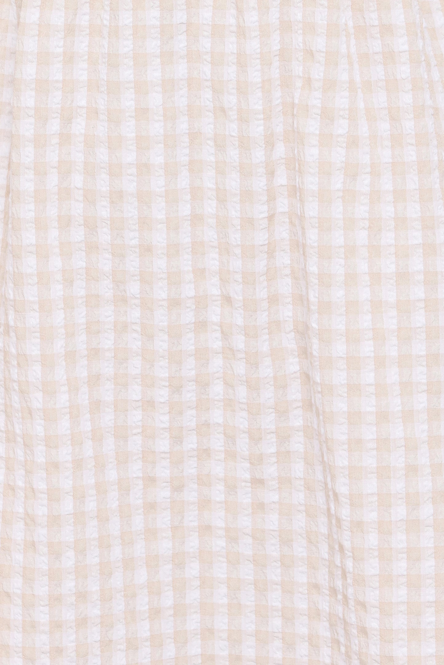Cadhla Mini Dress - Beige Gingham