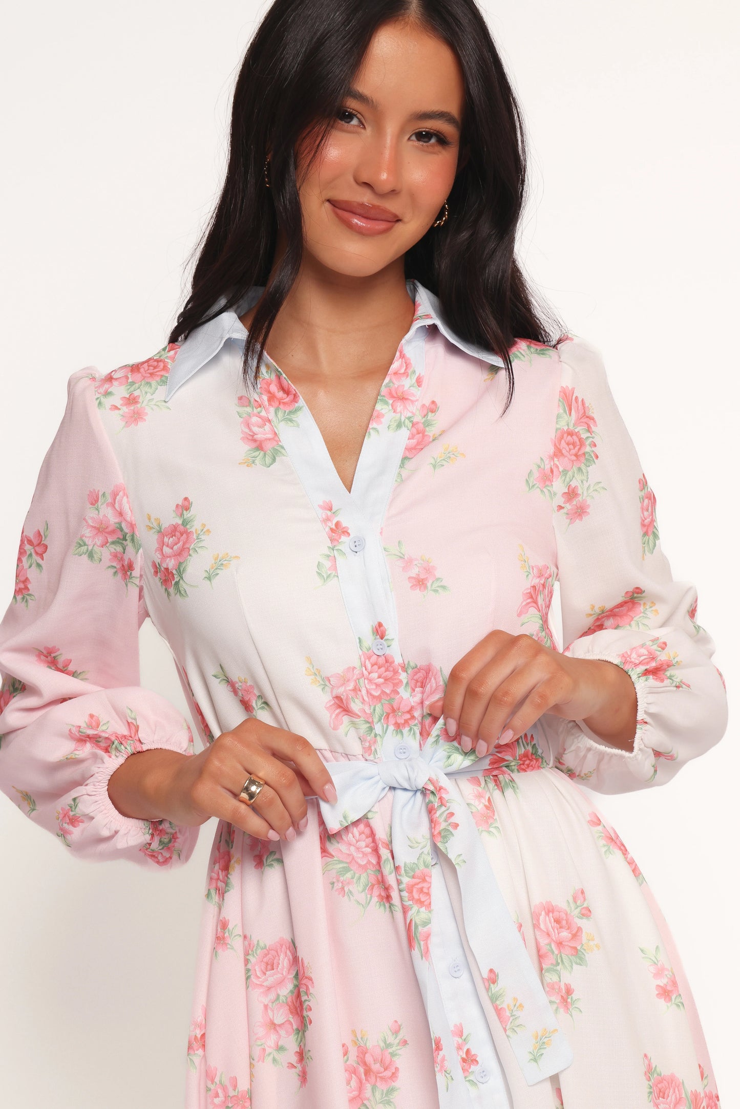 Juni Button Up Maxi Dress - Floral