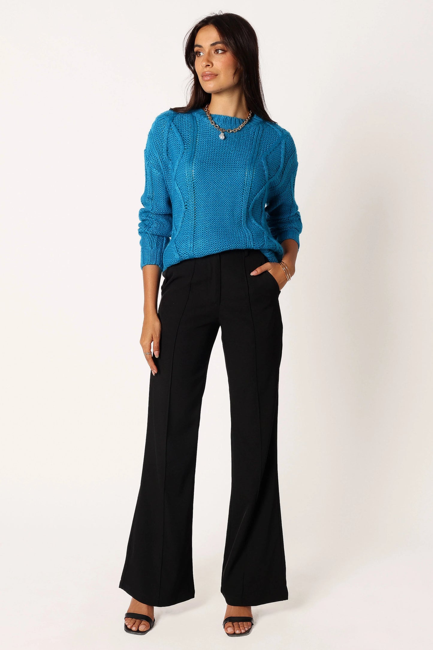 Michaela Knit Sweater - Royal Blue