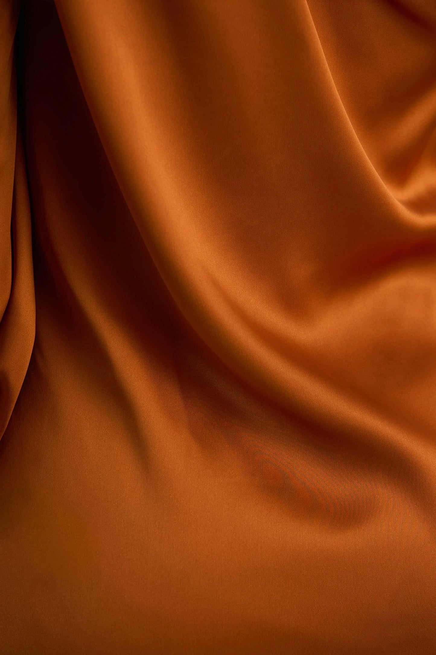 Thelma Orange Satin Asymmetric Maxi Dress With One-Sleeve