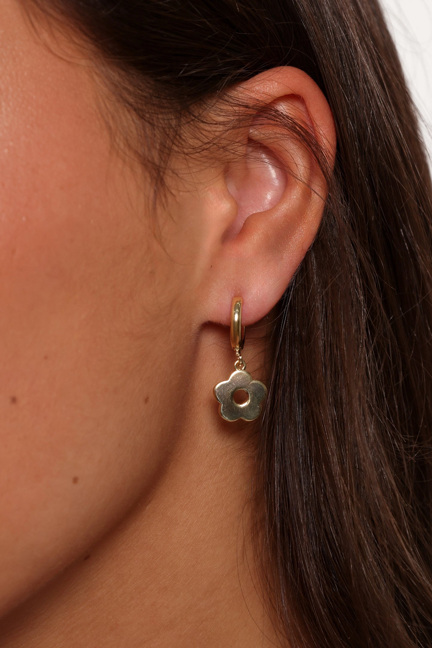 Marcella Flower Earrings - Gold