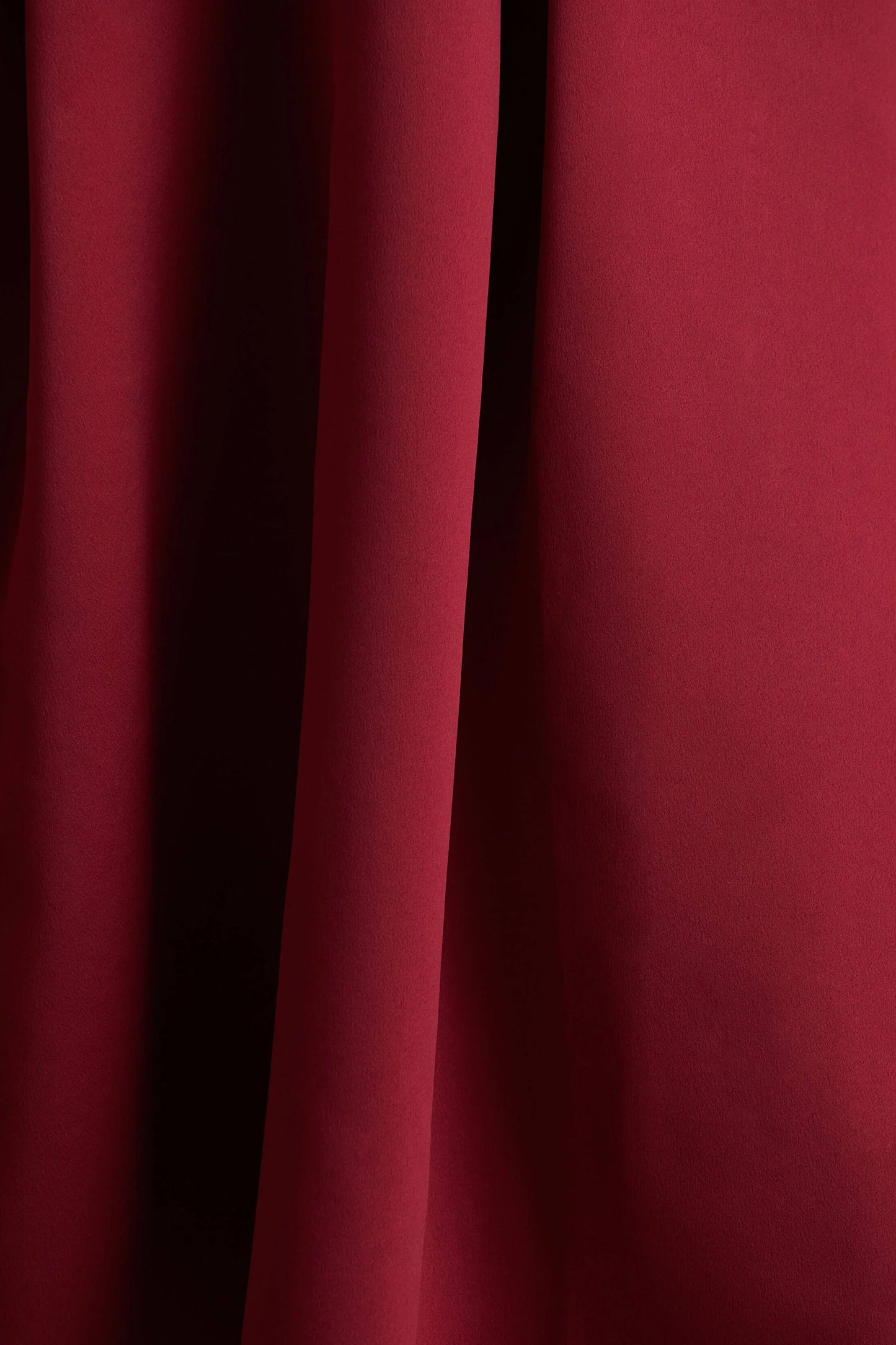 Promises Red Satin Bandeau-Neck Midi Dress