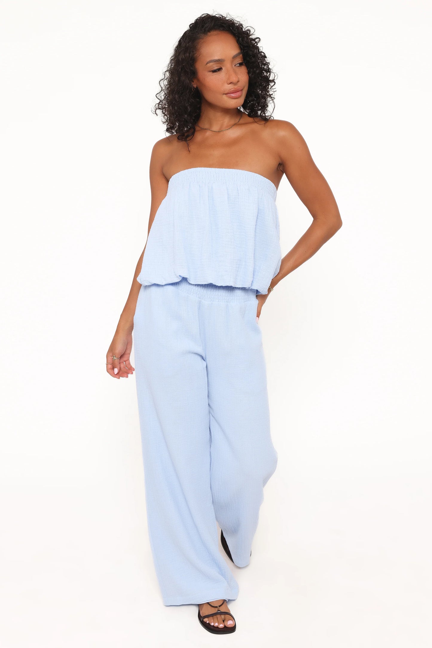 Olivia Pant Set - Baby Blue