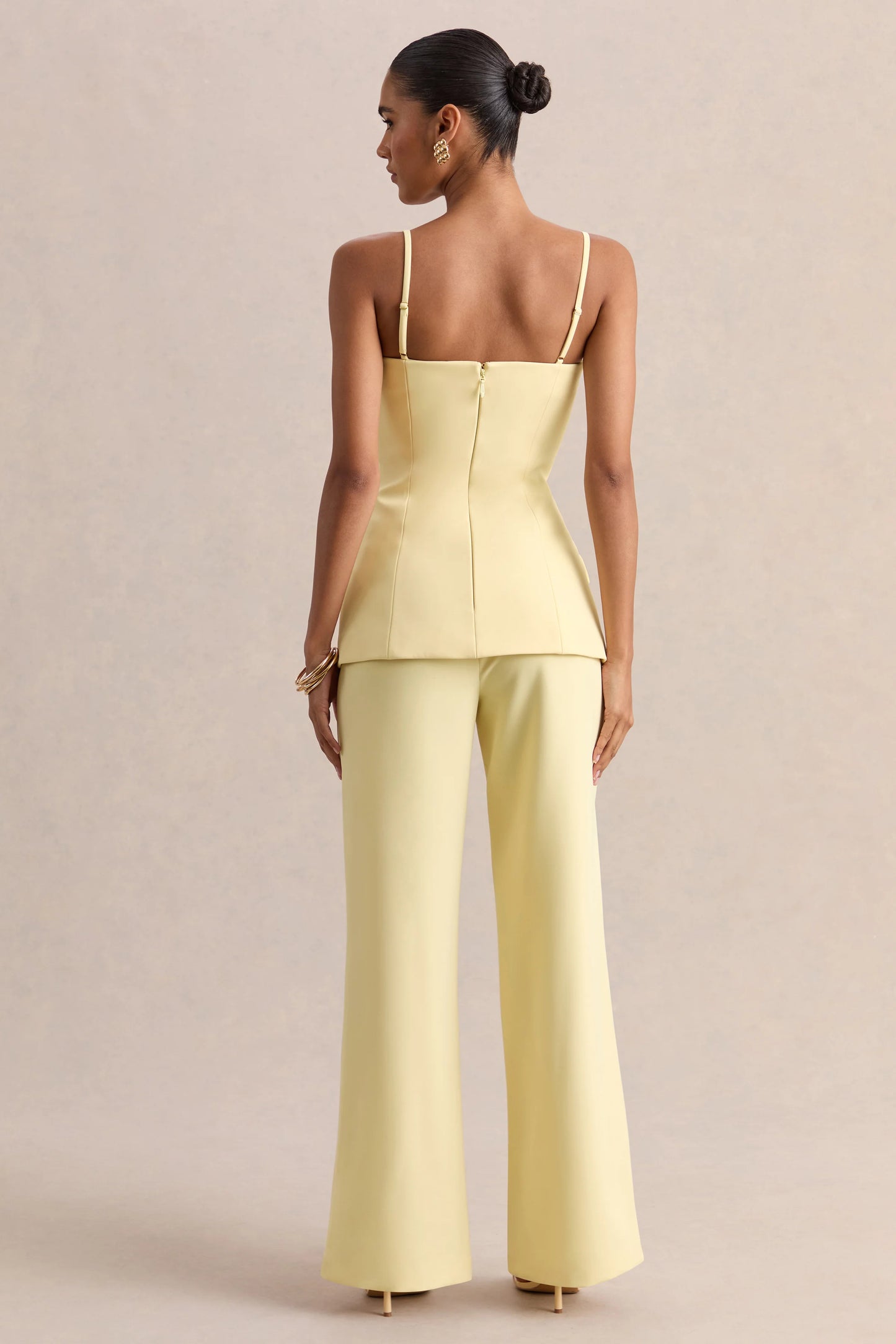 Malou Lemon Tailored Trousers