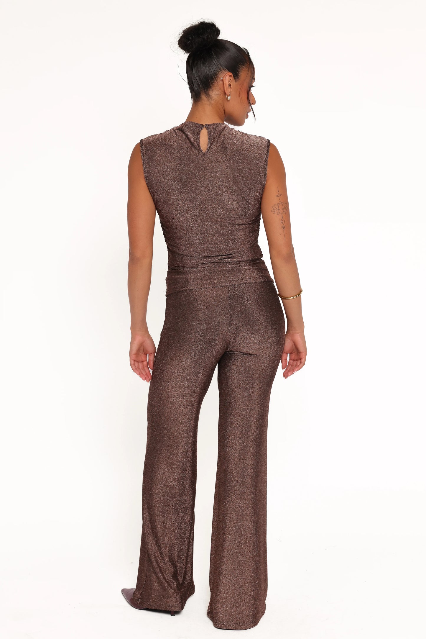 Sydney Wide Leg Pant - Bronze