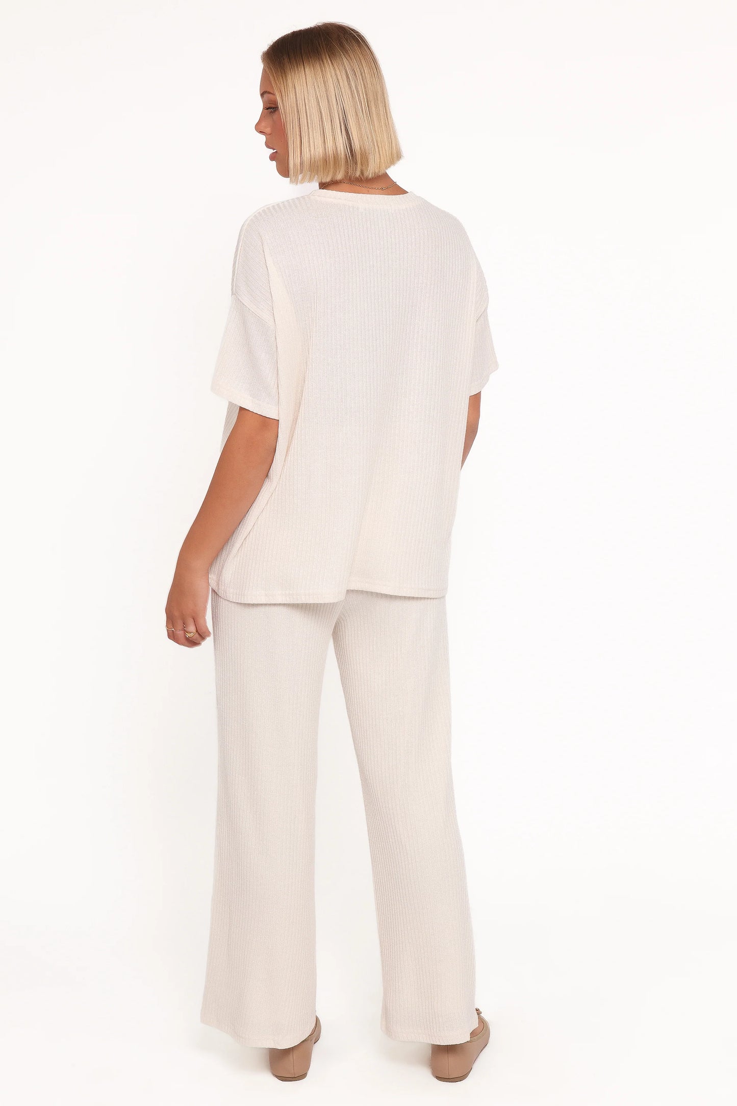 Granger Knit Pant Set - Cream