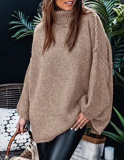 Women's Fall 2025 Turtleneck Oversized Sweater