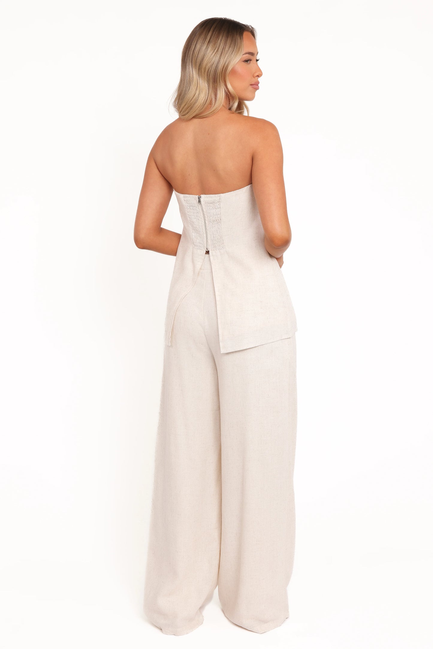 Arles Wide Leg Pants - Oatmeal