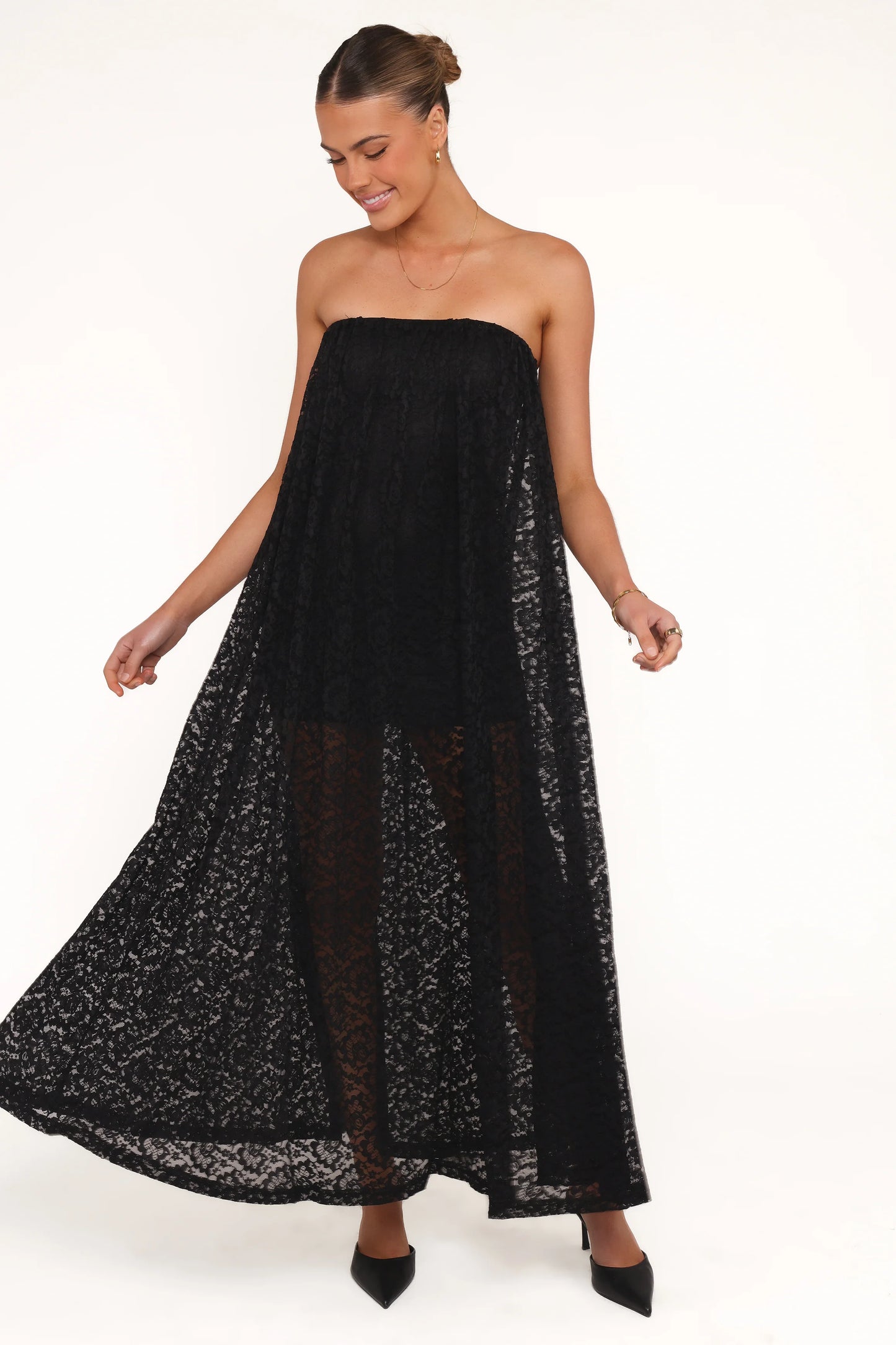 Davina Maxi Dress - Black Lace