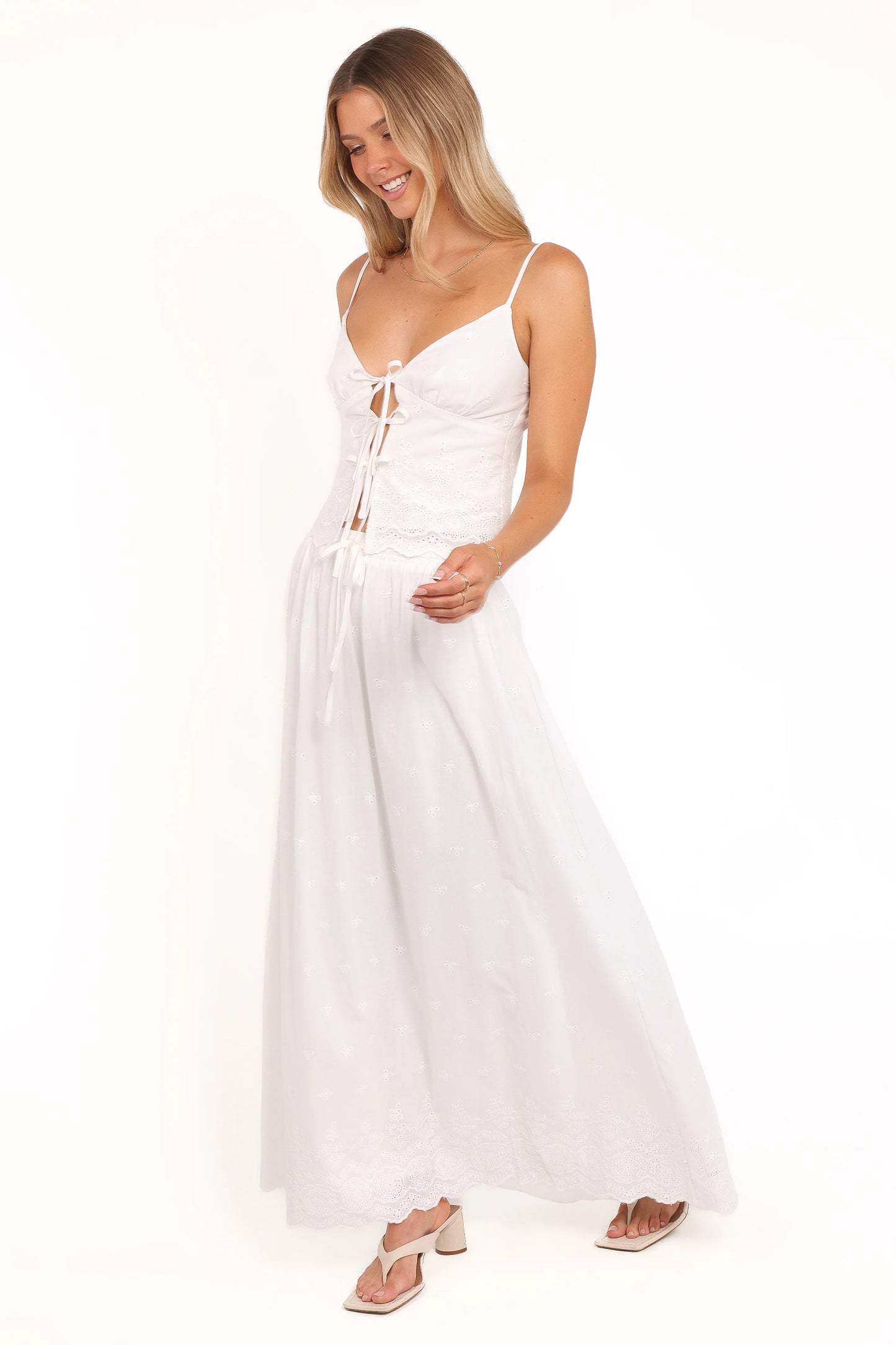 Blaire Skirt Set - White