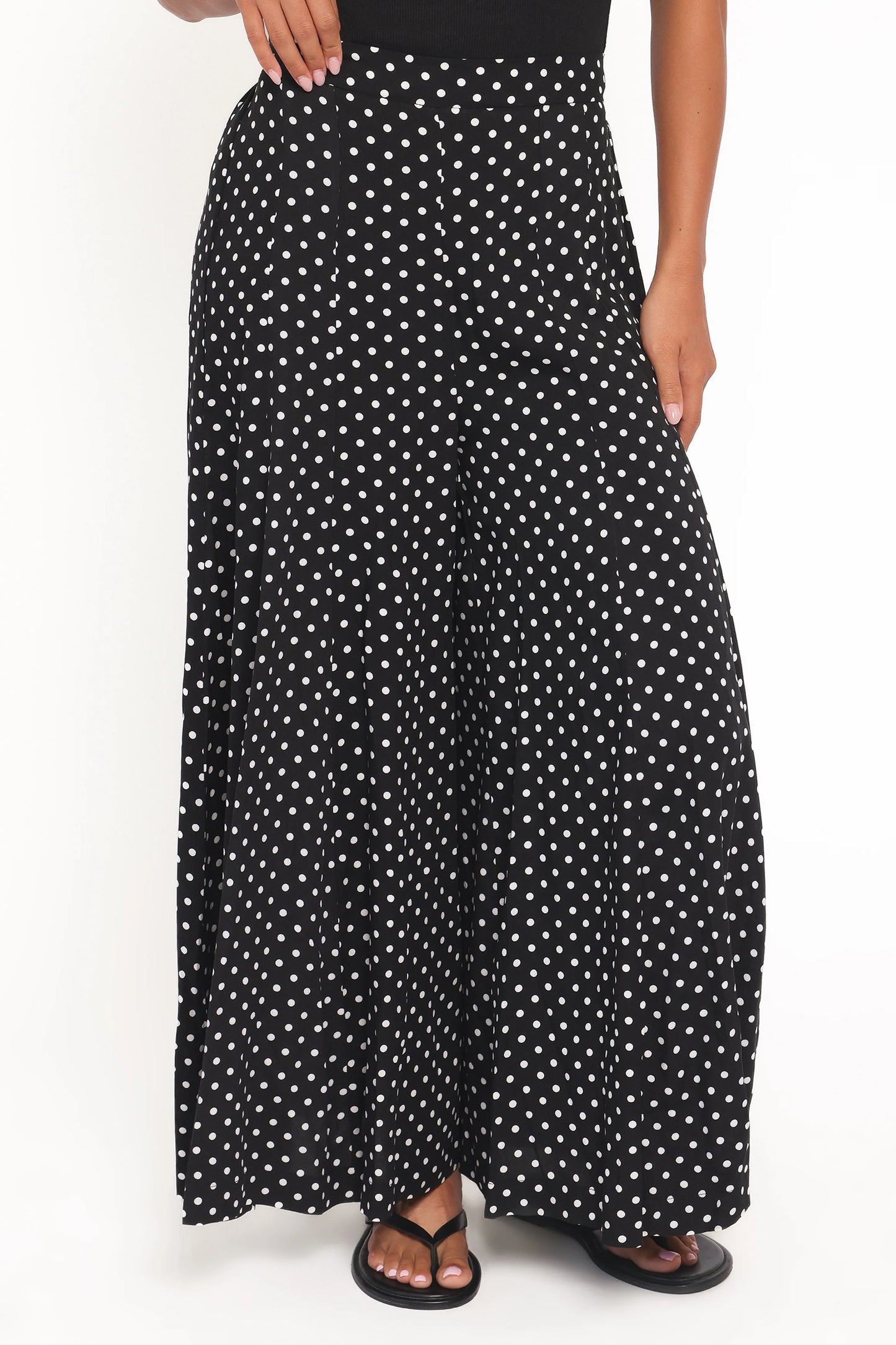 Neveah Pant - Black Polka Dot