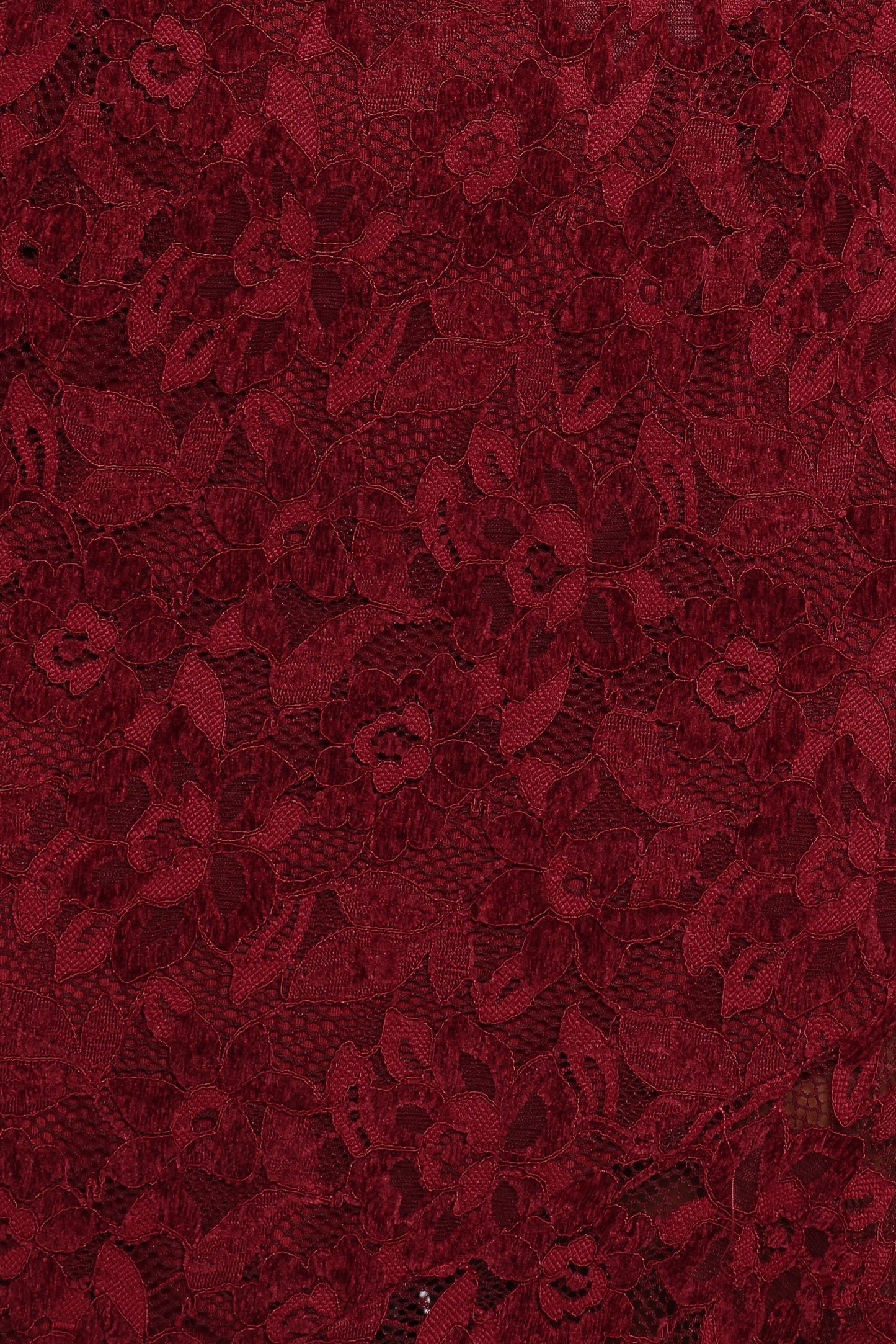Lorde Midi Dress - Burgundy Lace