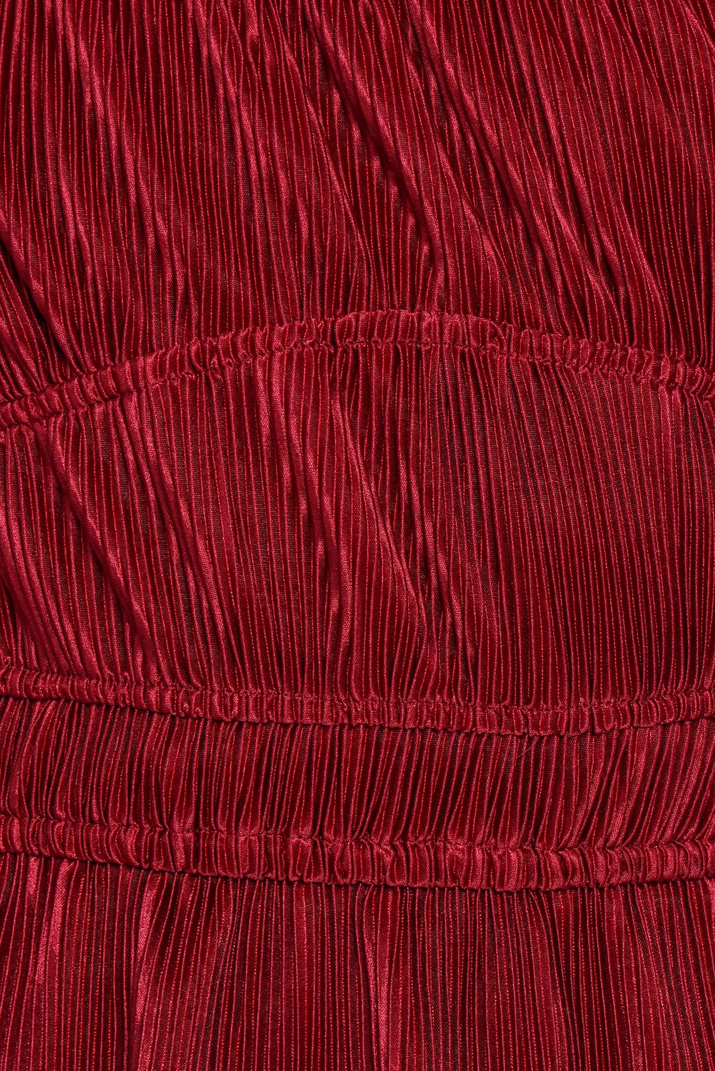 Ceppia Plisse Top - Burgundy