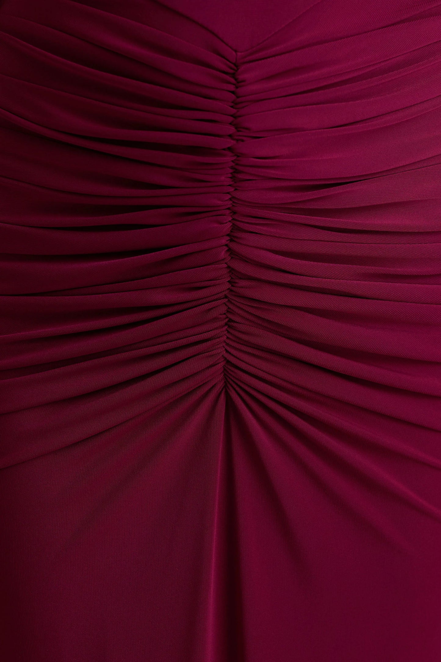 Premiere Burgundy Boat-Neck Maxi Dress With Open-Back And Cape-Sleeves