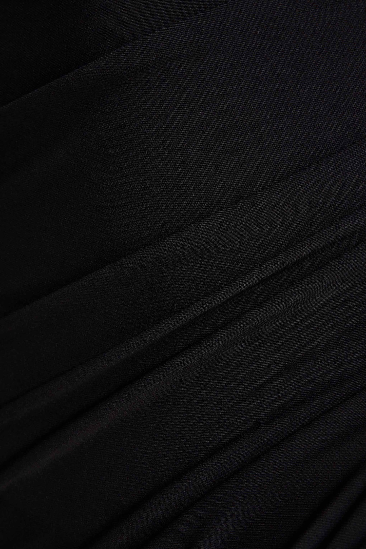 Amoura Black Square-Neck Draped Wrap Maxi Dress