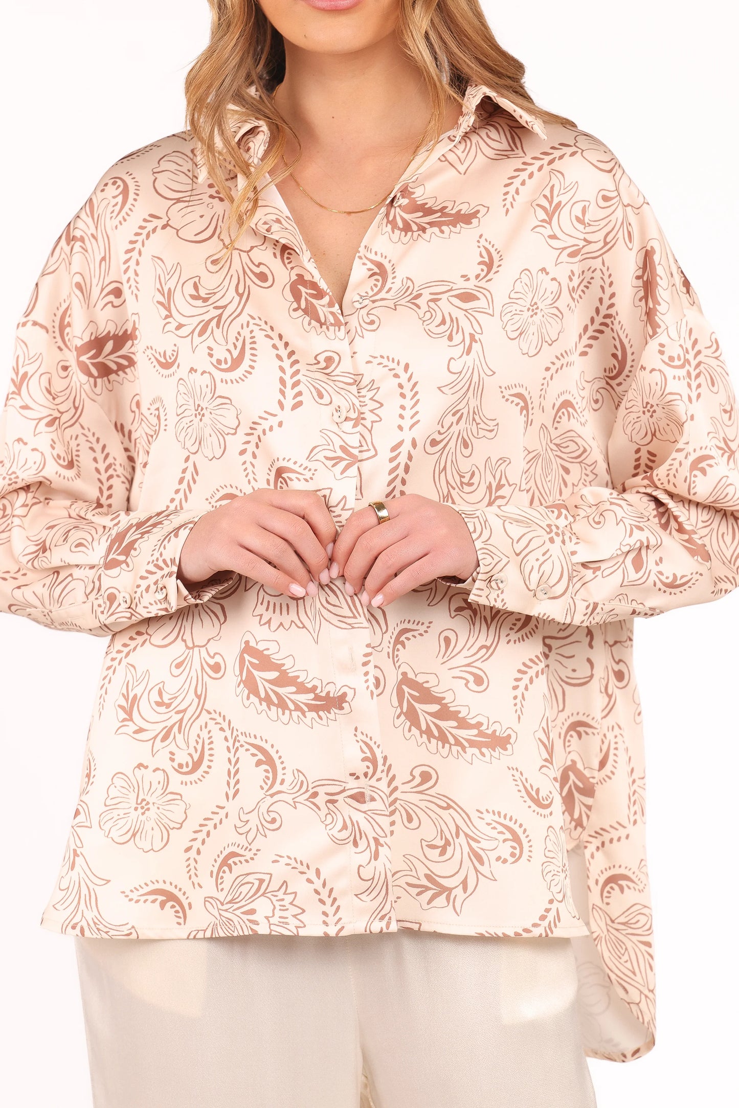 Rosalie Shirt - Brown Paisley