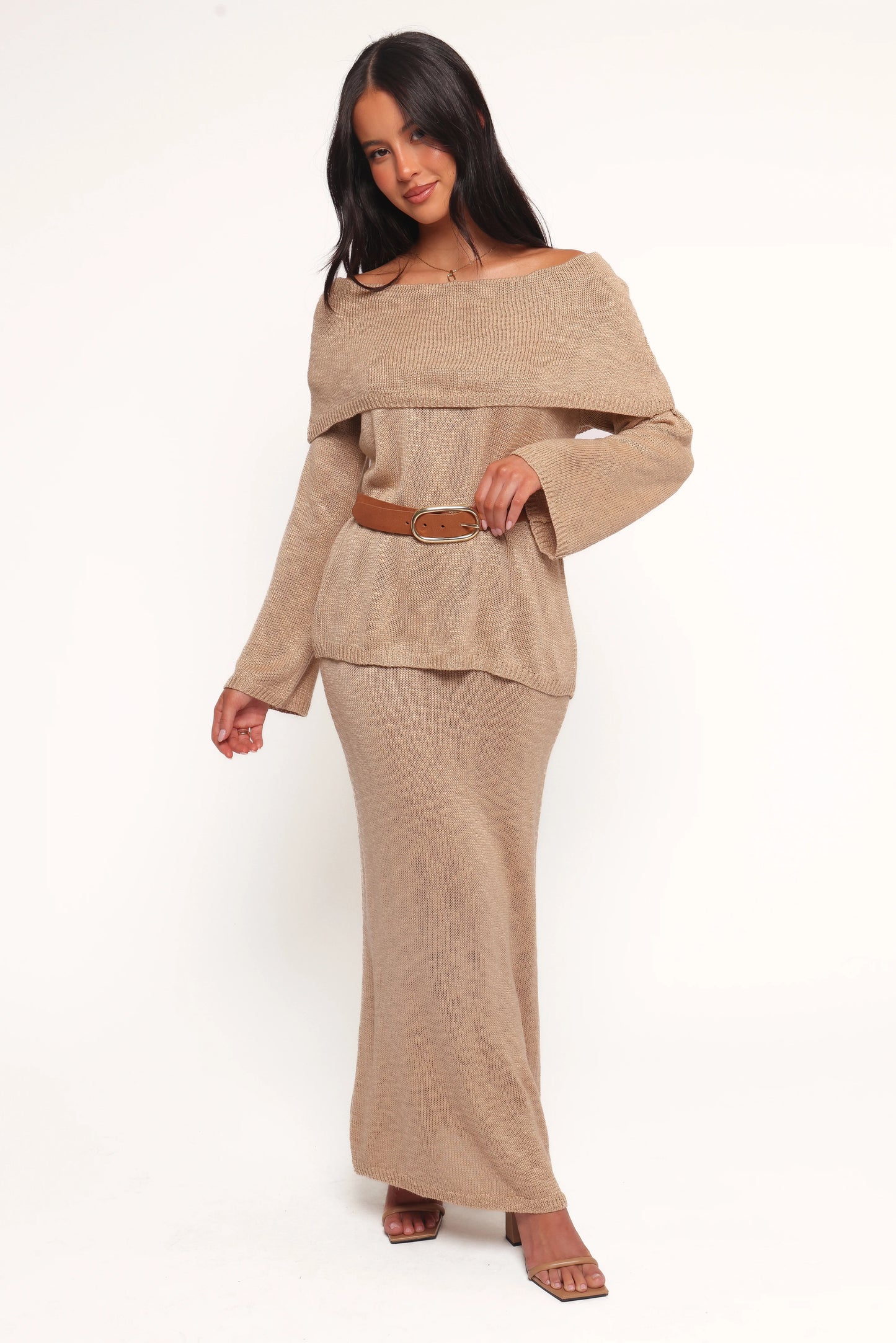 Indya Knit Skirt - Mocha