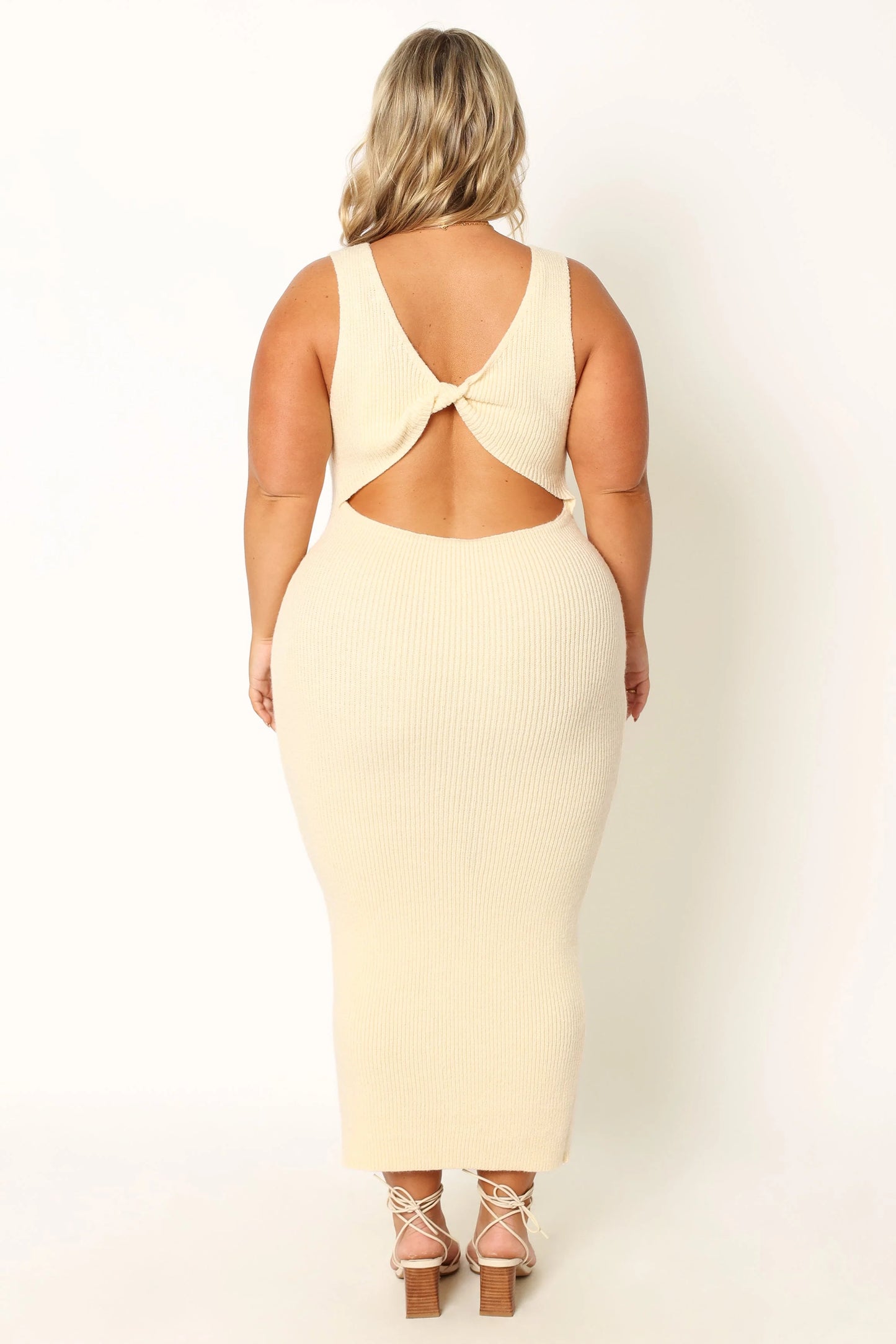 Nita Midi Dress - Beige