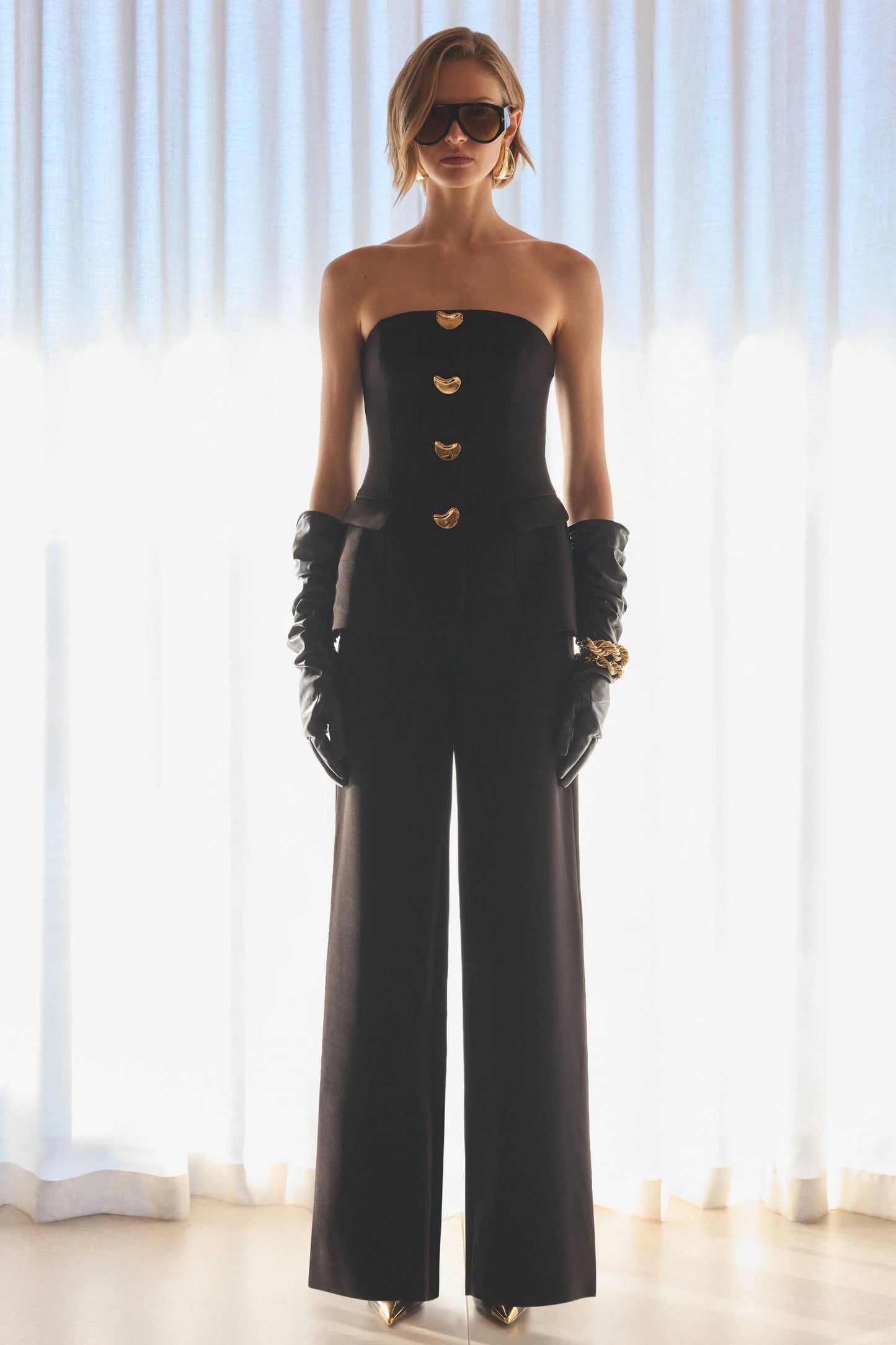 Zoey Black Bandeau Jumpsuit