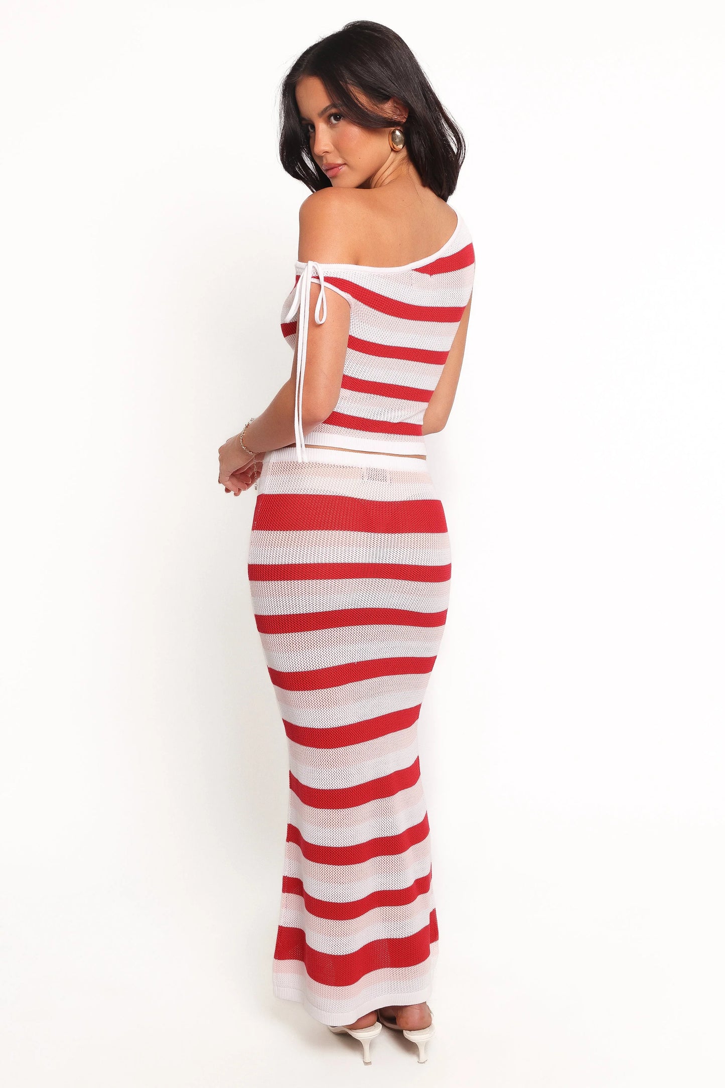 Zyon Midi Skirt - Red Multi