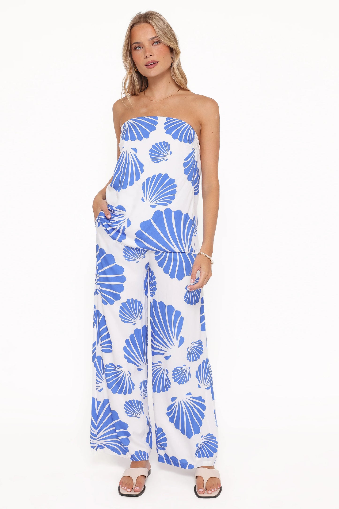 Kristy Pant Set - Blue Shell