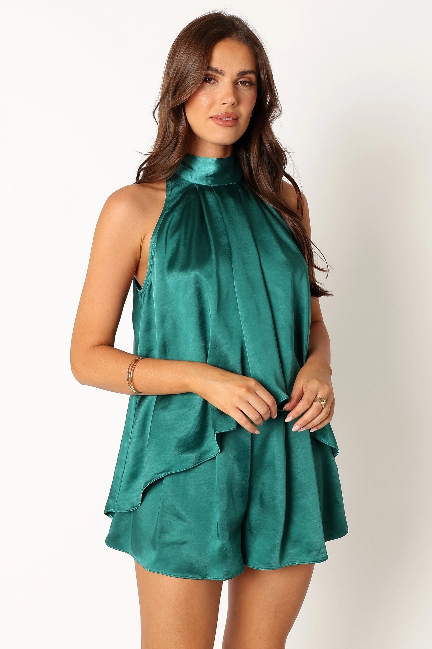Phoebe Short Set - Teal Green