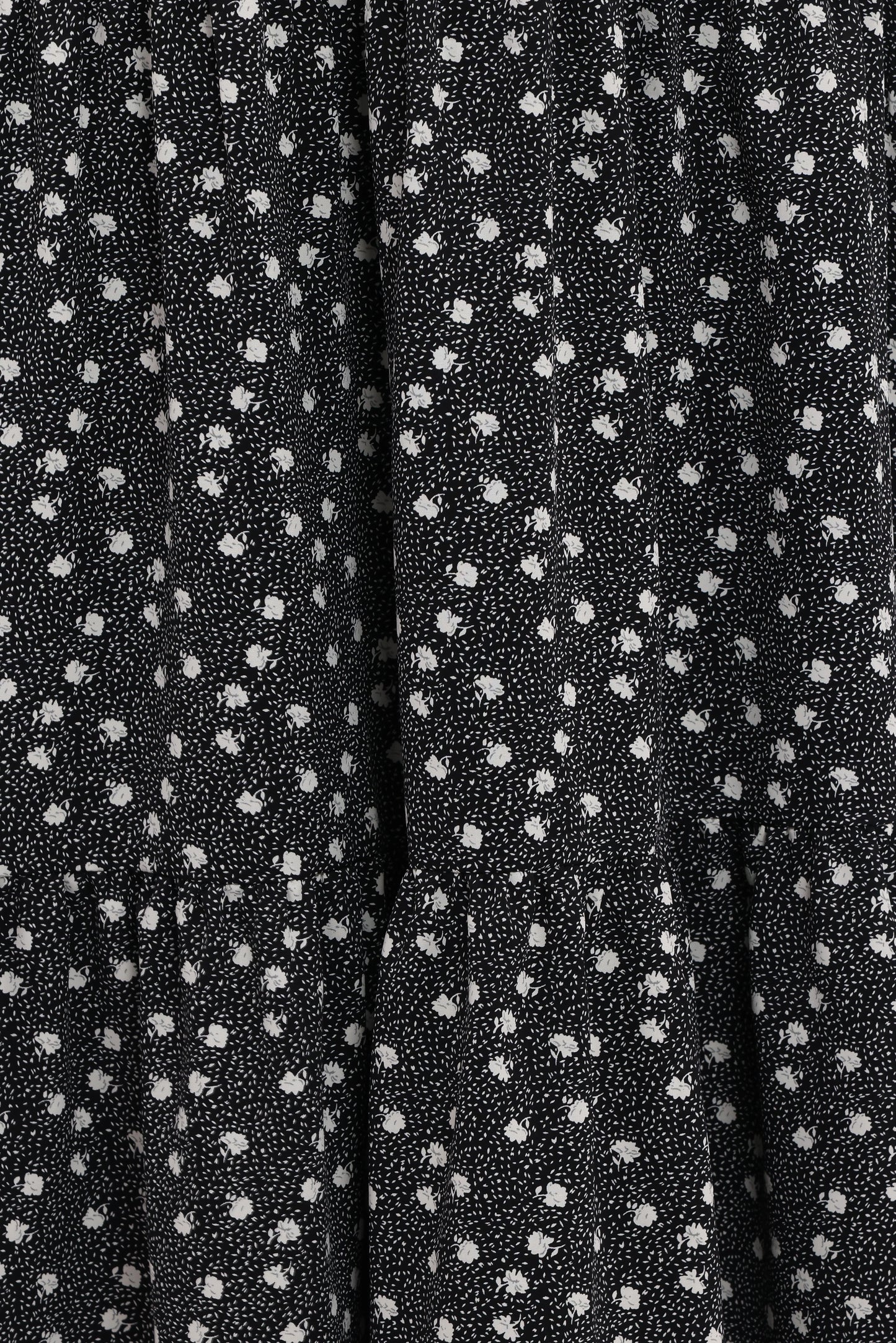 Vincent Tier Maxi Skirt - Black Floral