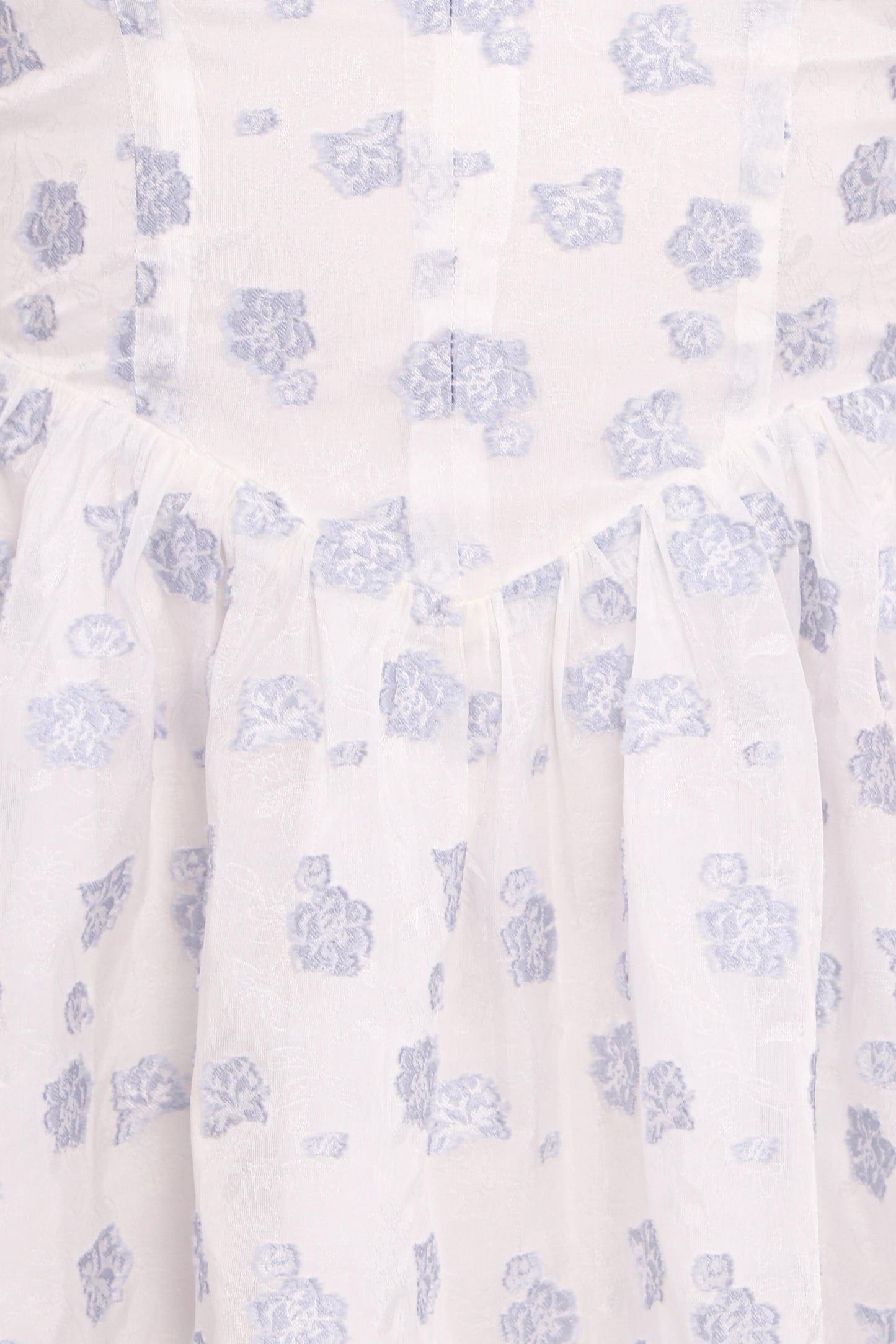 Arianne Mini Dress - White/Blue Floral