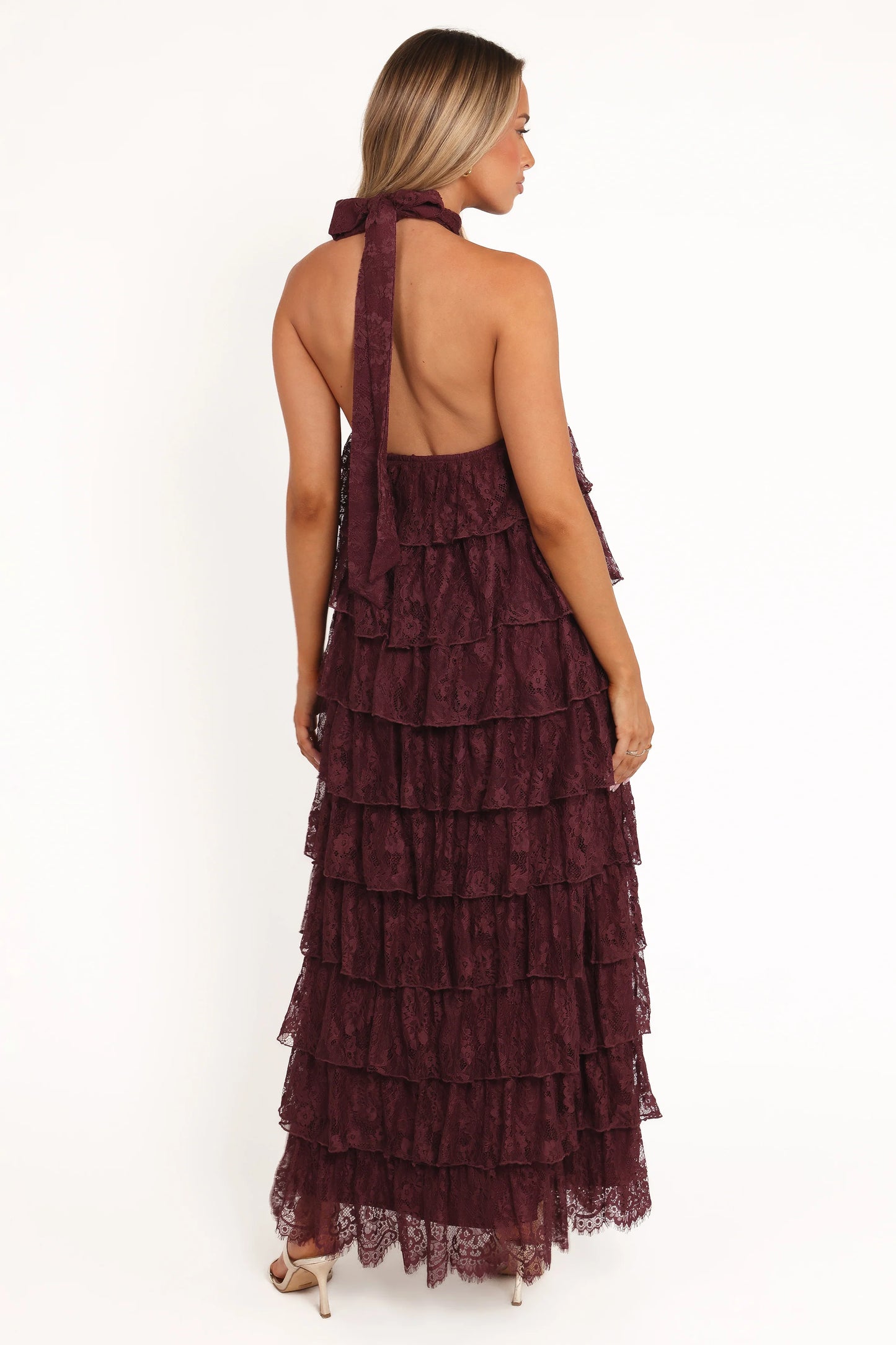 Zoella Maxi Dress - Cherry Lace