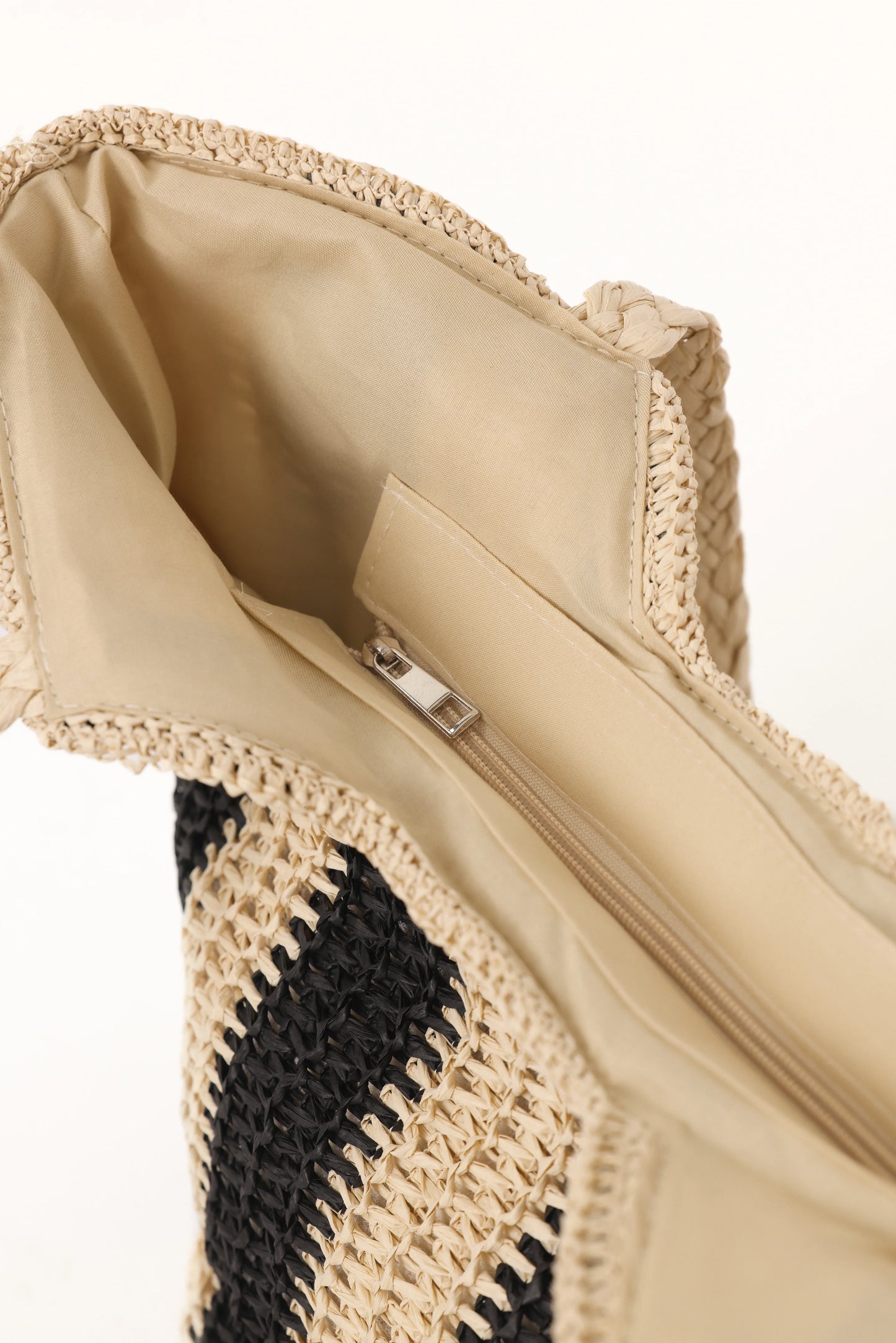 Sherrie Tote Bag - Beige/Black