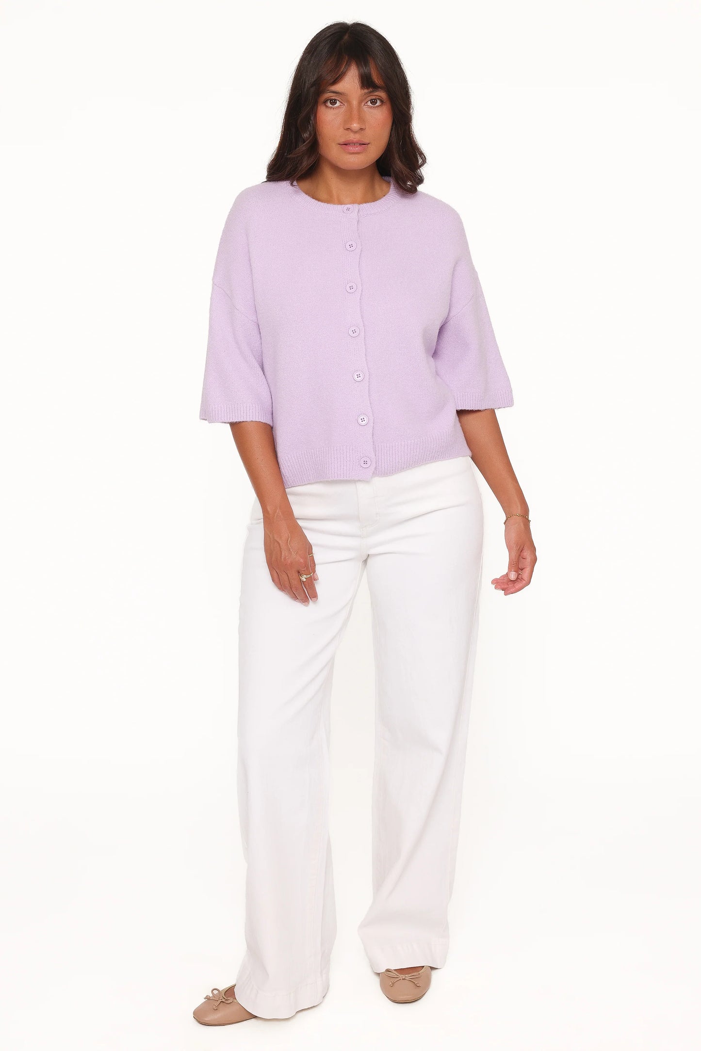 Lilith Knit Top - Lilac