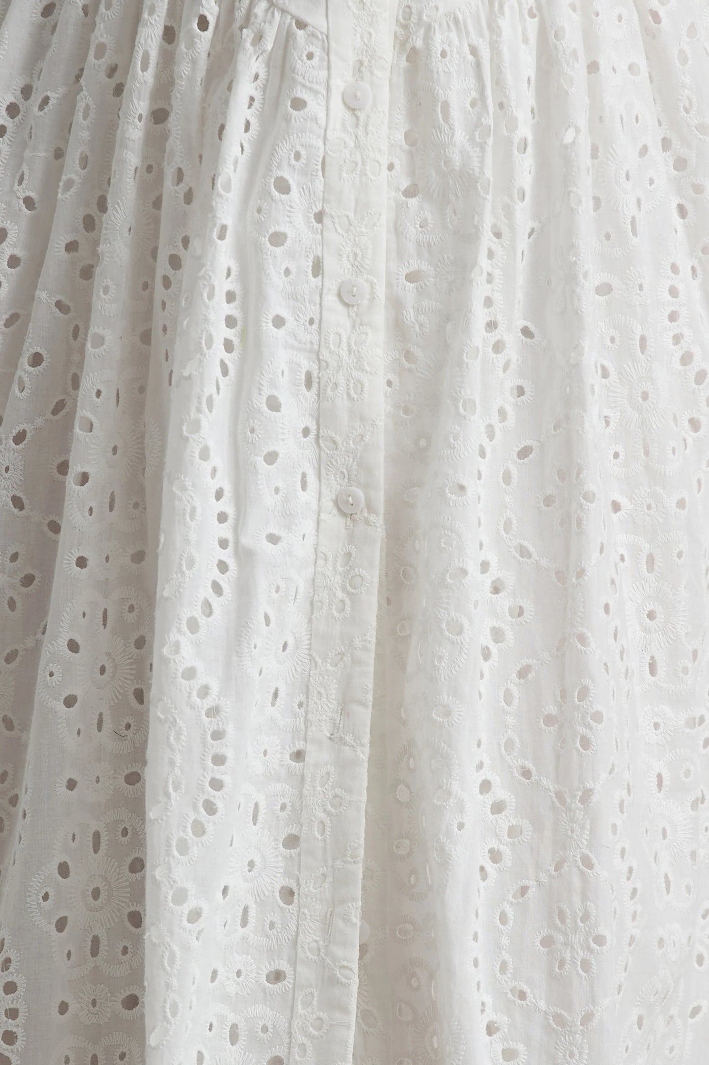 Jezebel White Lace Plunge-Neck Collared Midi Dress