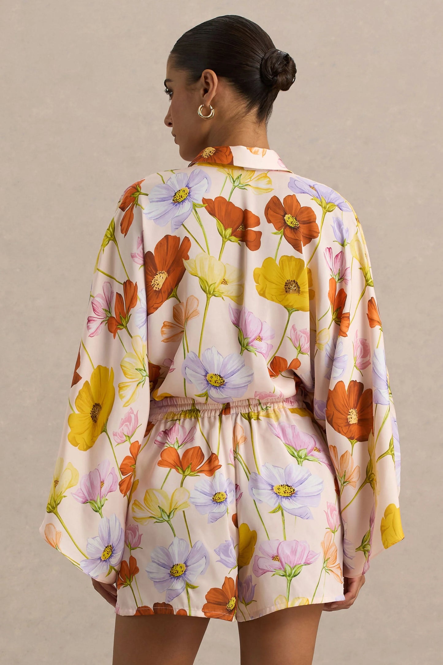 Lolite Bright Floral Print Long-Sleeve Shirt