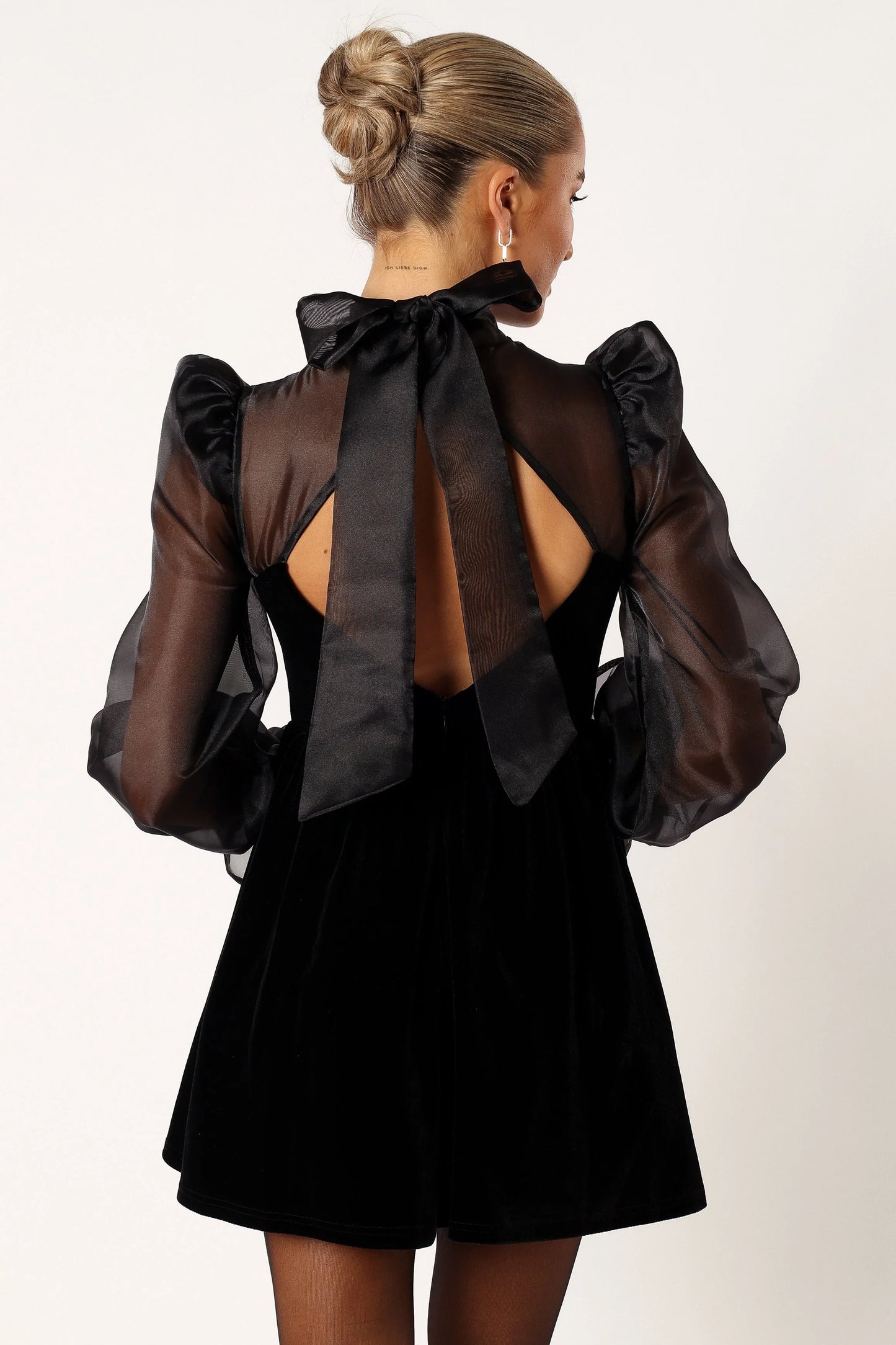 Blaire Longsleeve Mini Dress - Black
