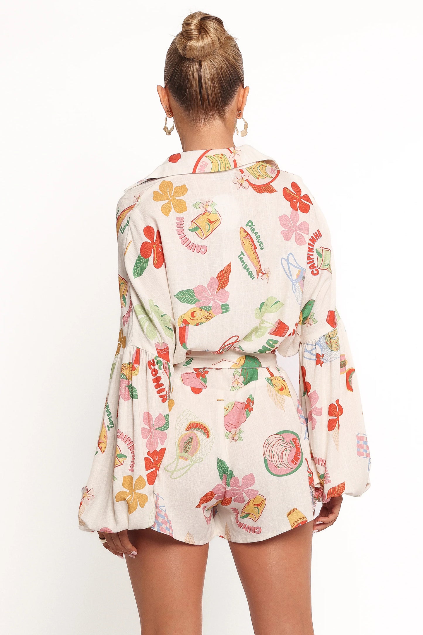 Jillia Long Sleeve Romper - Alfresco
