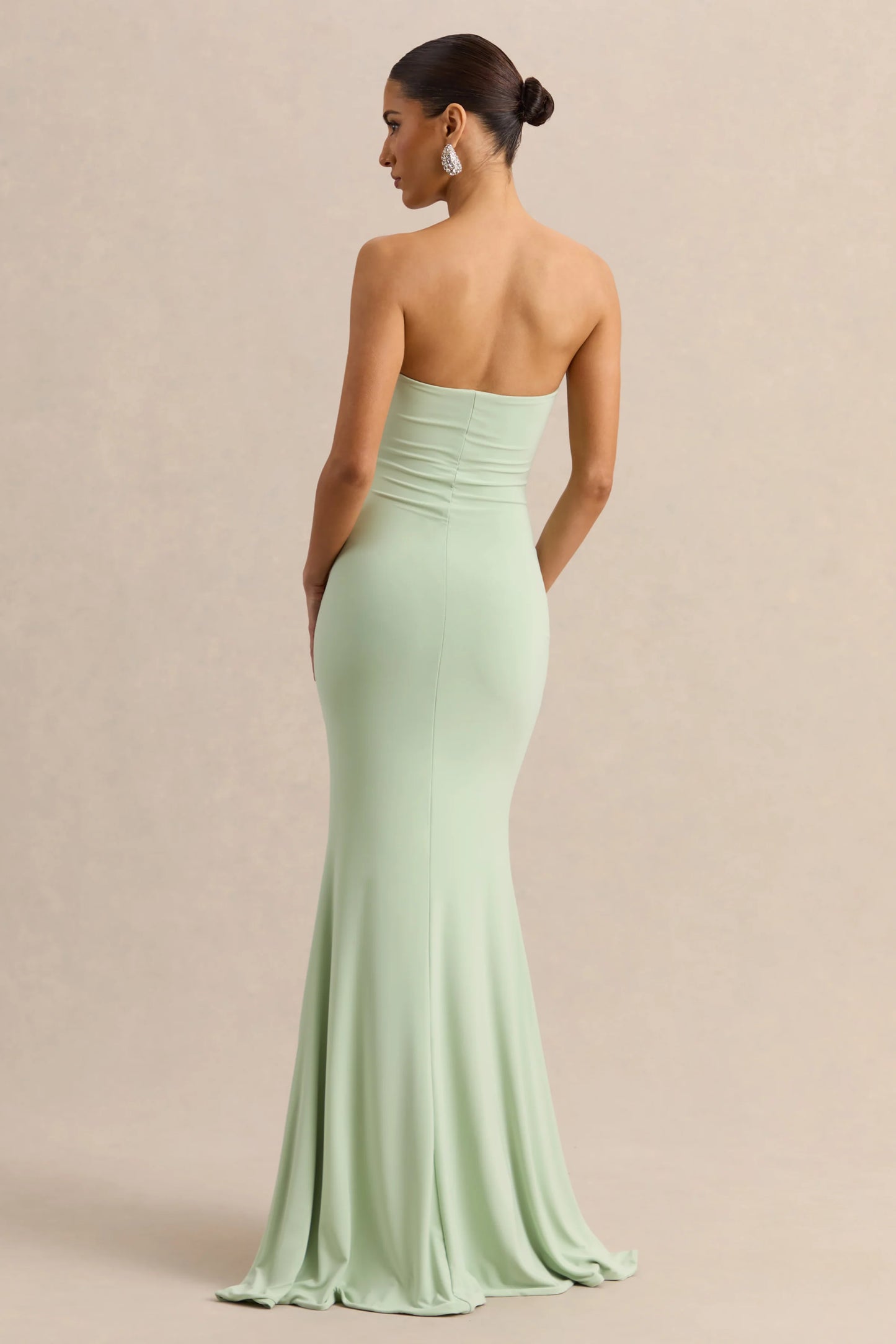 Melva Mint Bandeau Maxi Dress