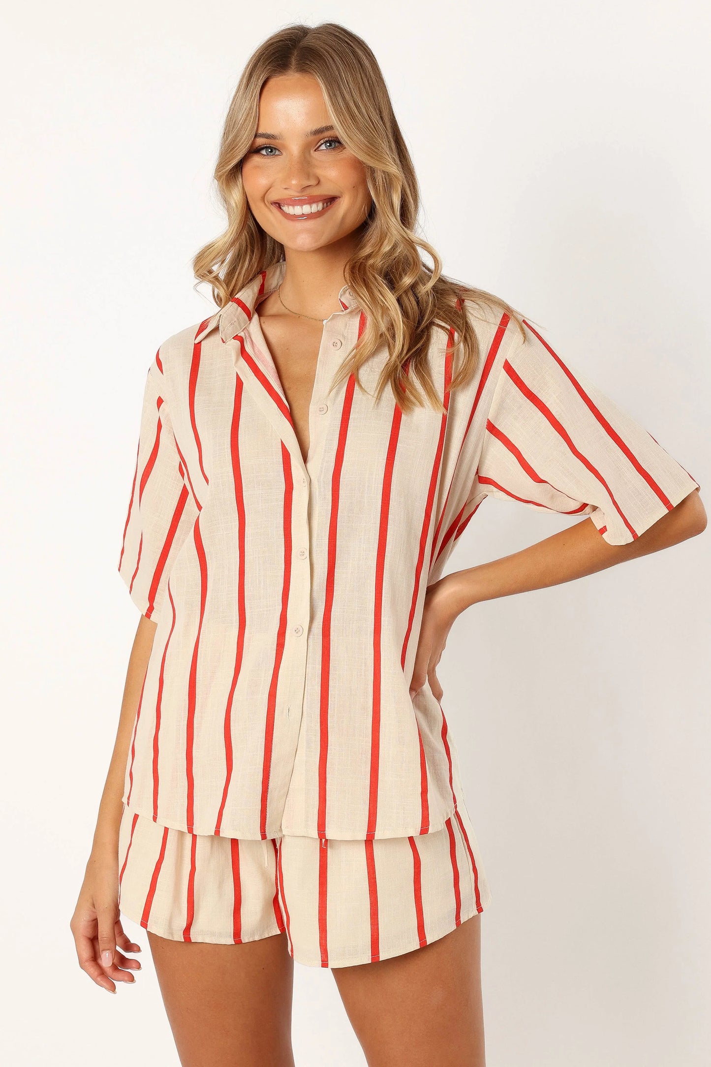 Myles Short Set - Red Stripe