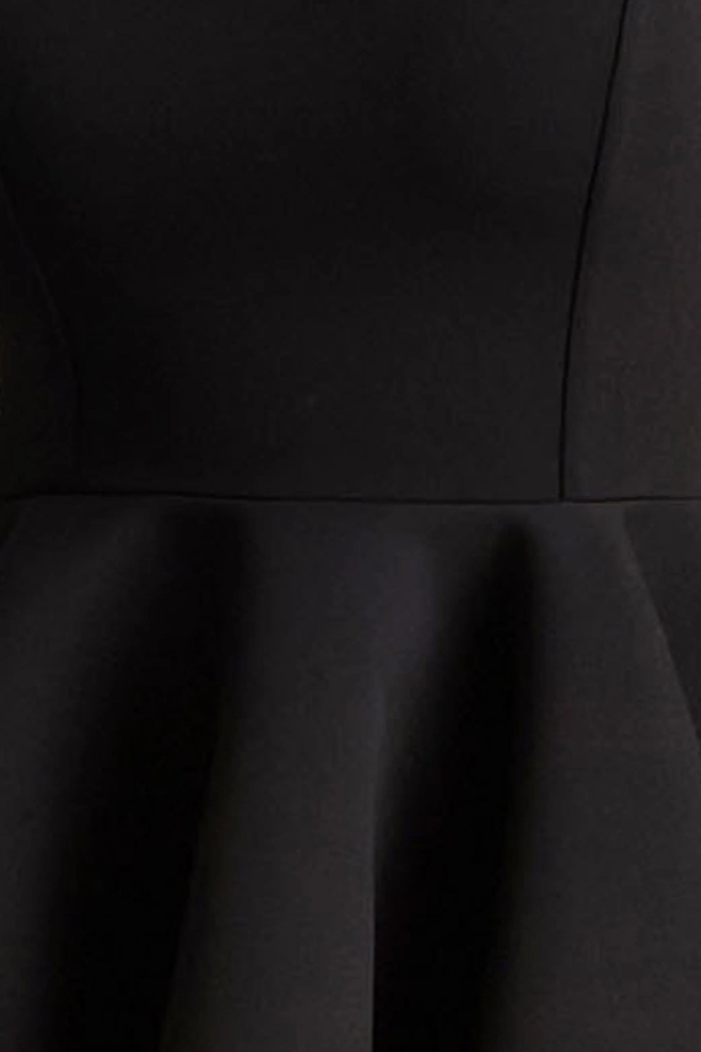 Malia Black Sweetheart-Neck Skater Mini Dress