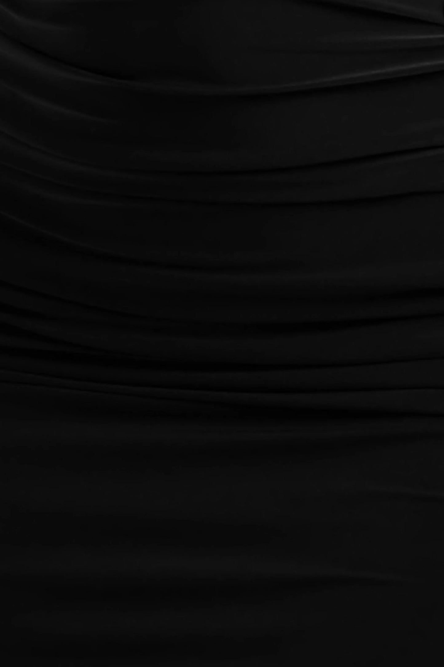 Dalarie Black One-Shoulder Gathered Maxi Dress