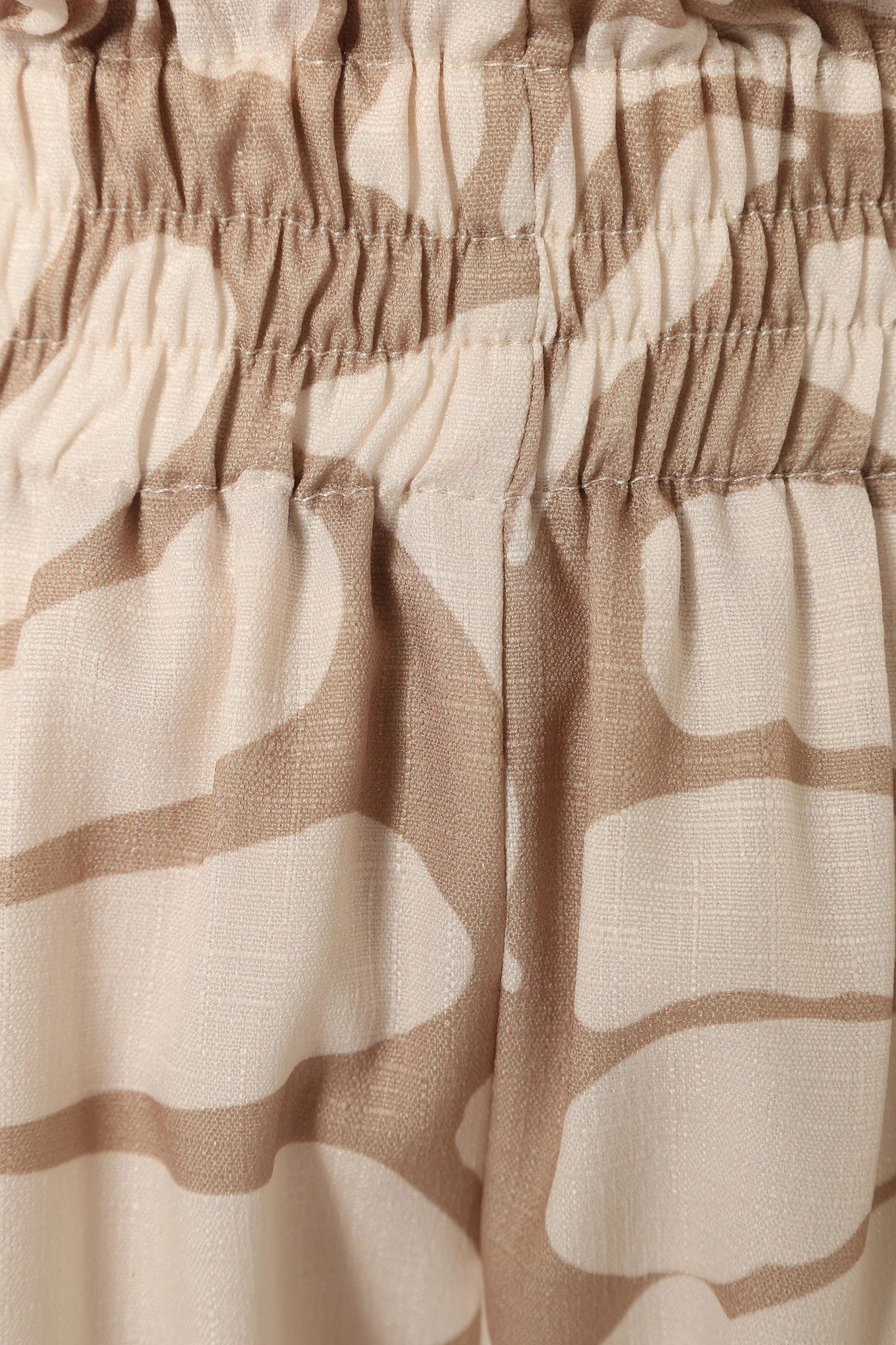 Gretel Short Set - Beige White