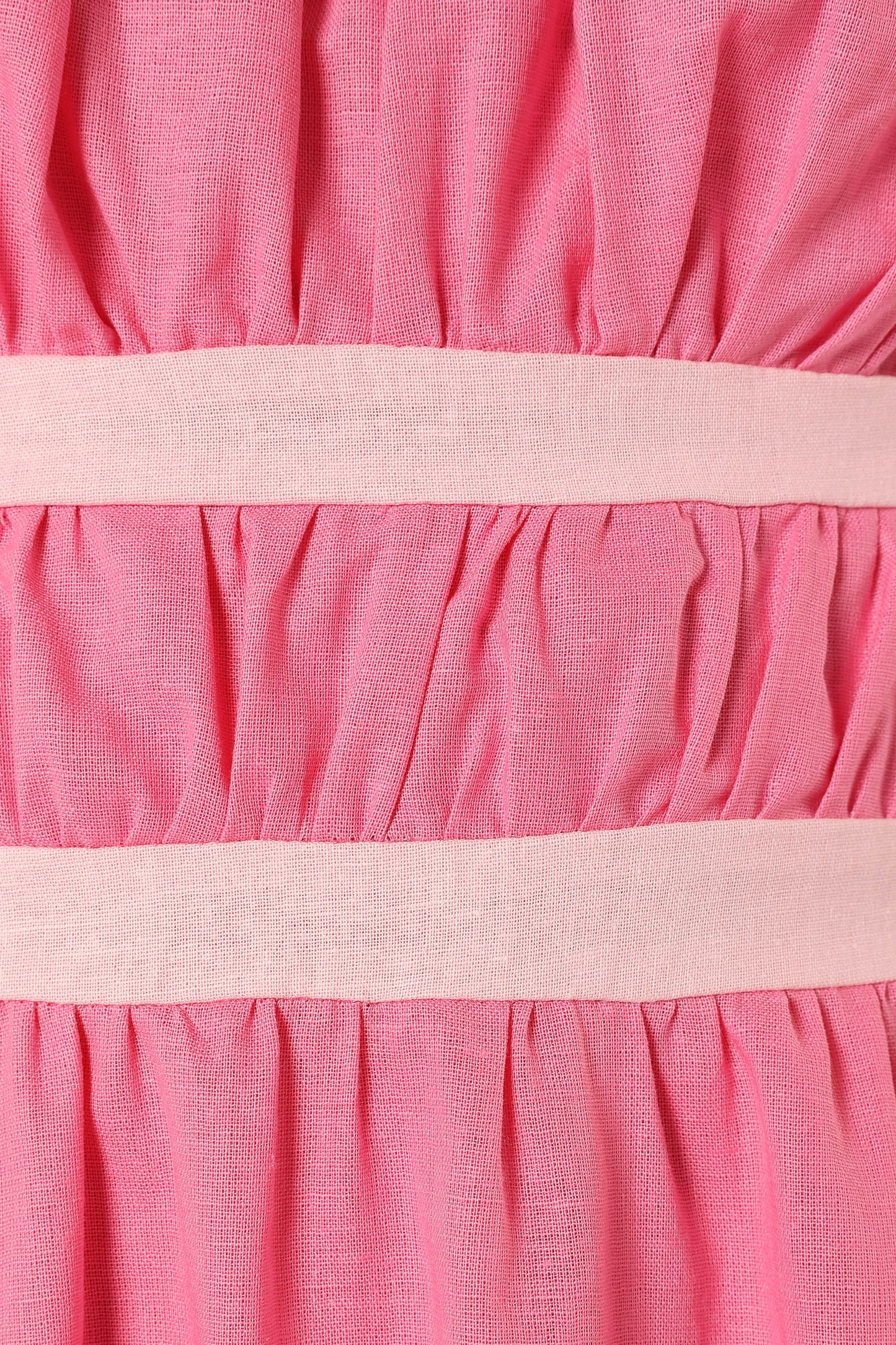 Tailor Off Shoulder Midi Dress - Pink
