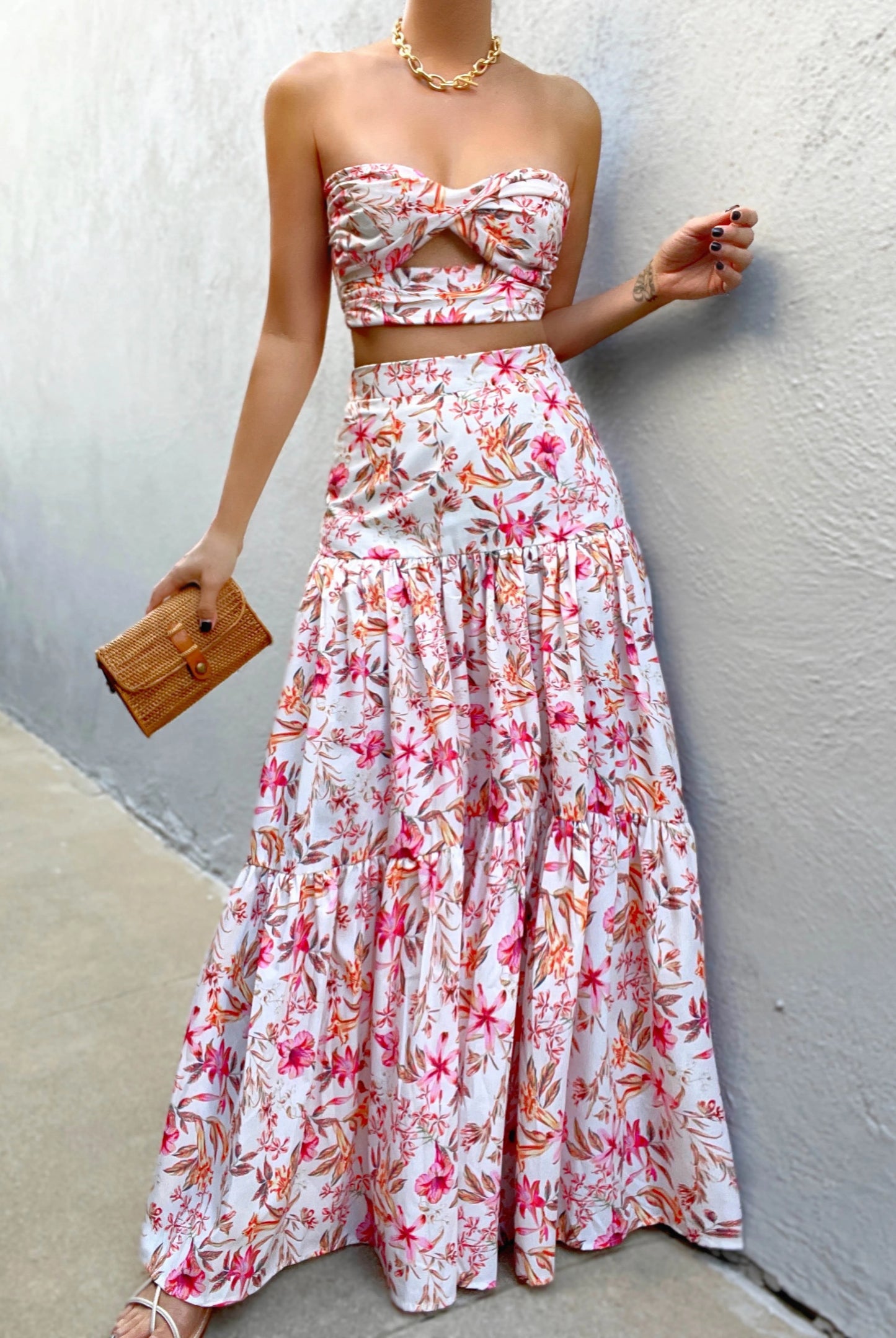 Hydra Top - White Floral