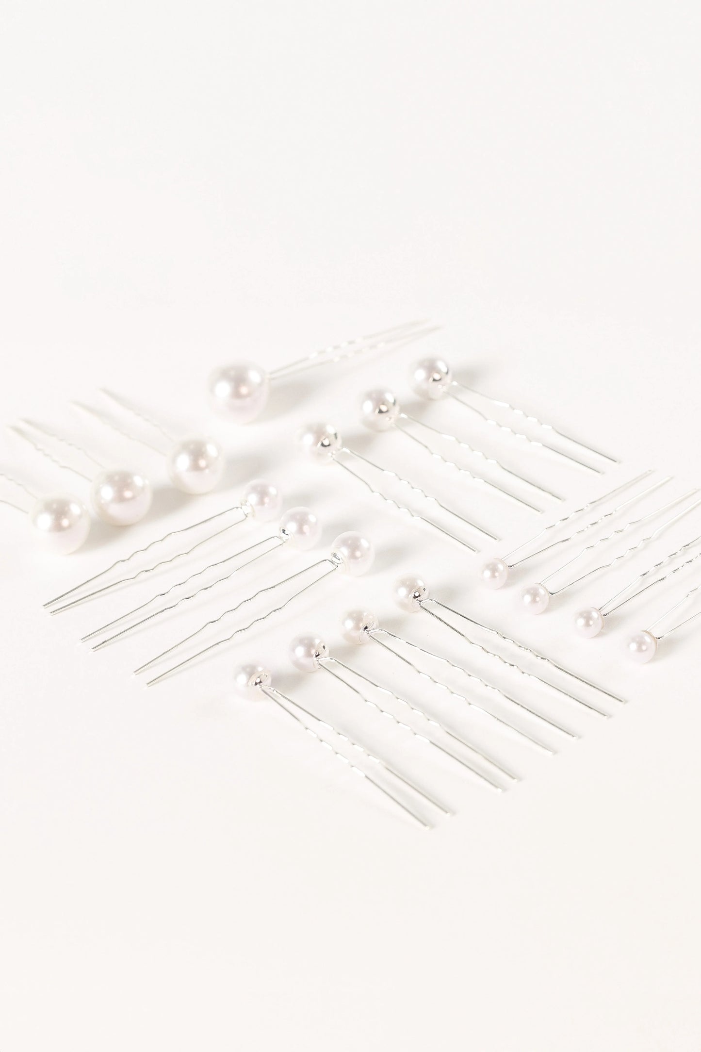 Laina Hair Pins - Pearl