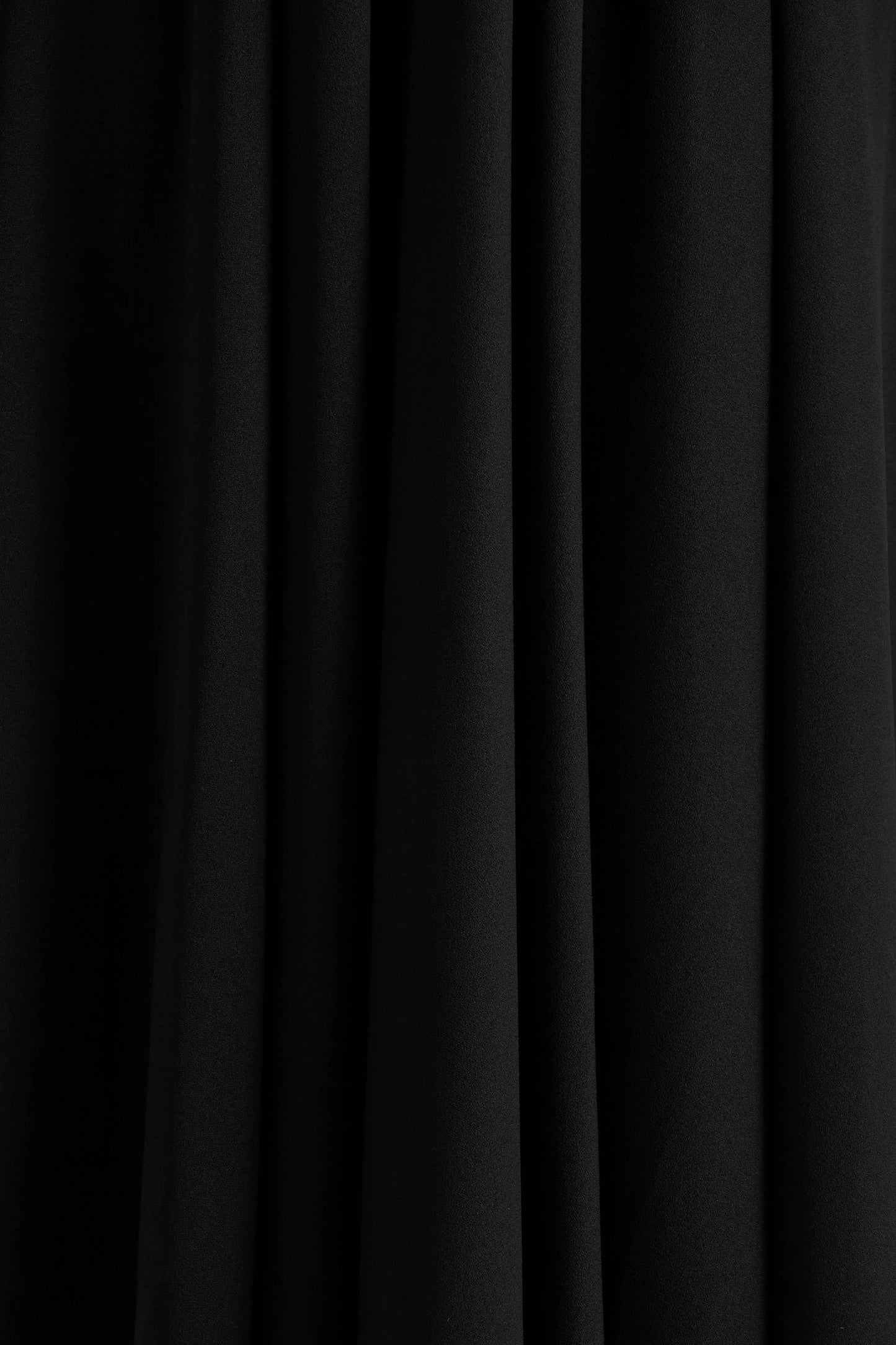 Alison Black Square-Neck A-Line Midi Dress