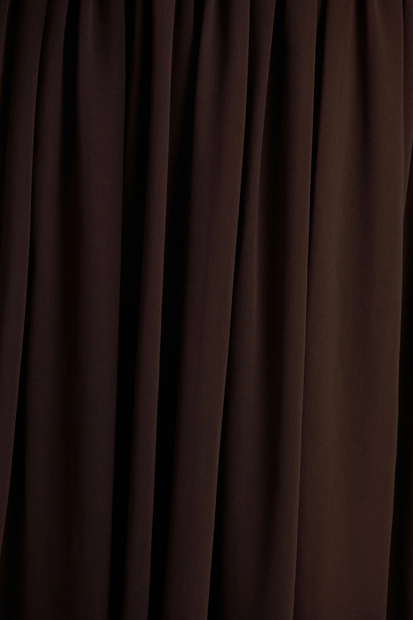 Kelly Brown Scoop-Neck Maxi Dress With Pleated Mesh Skirt