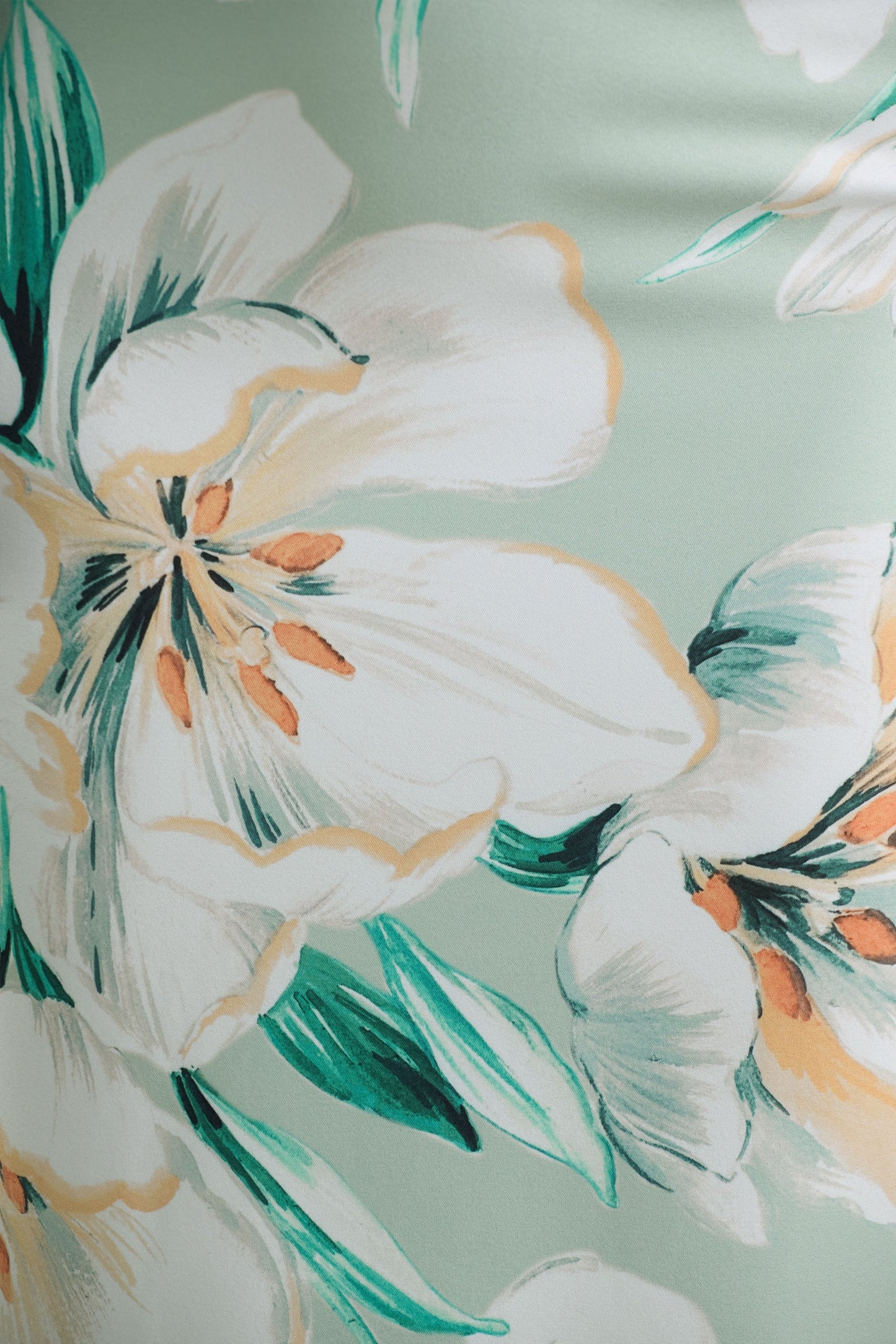 Kellis Green Floral Print Asymmetric Maxi Dress With Balloon Sleeve